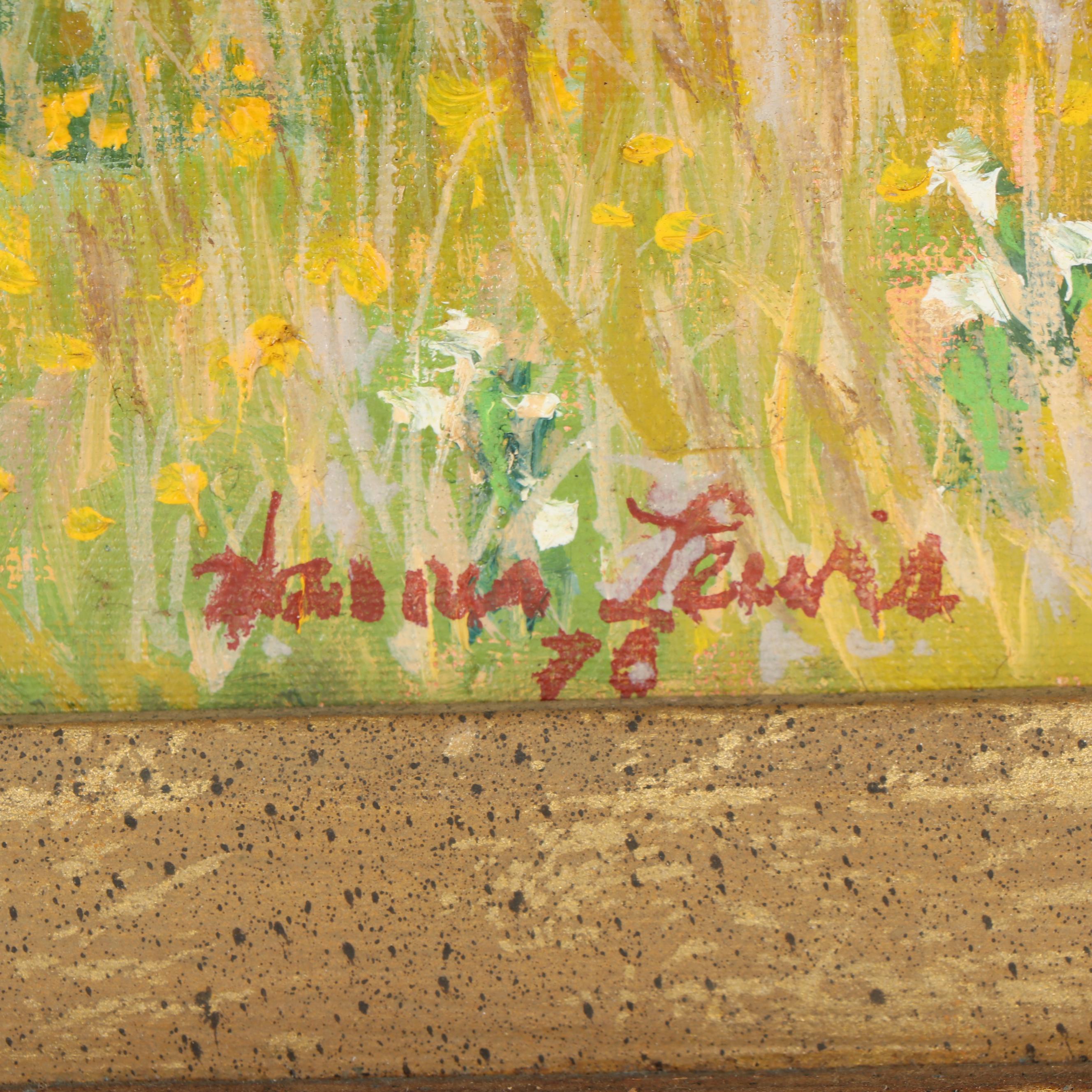 Warner Lewis Oil Painting of Rural Landscape