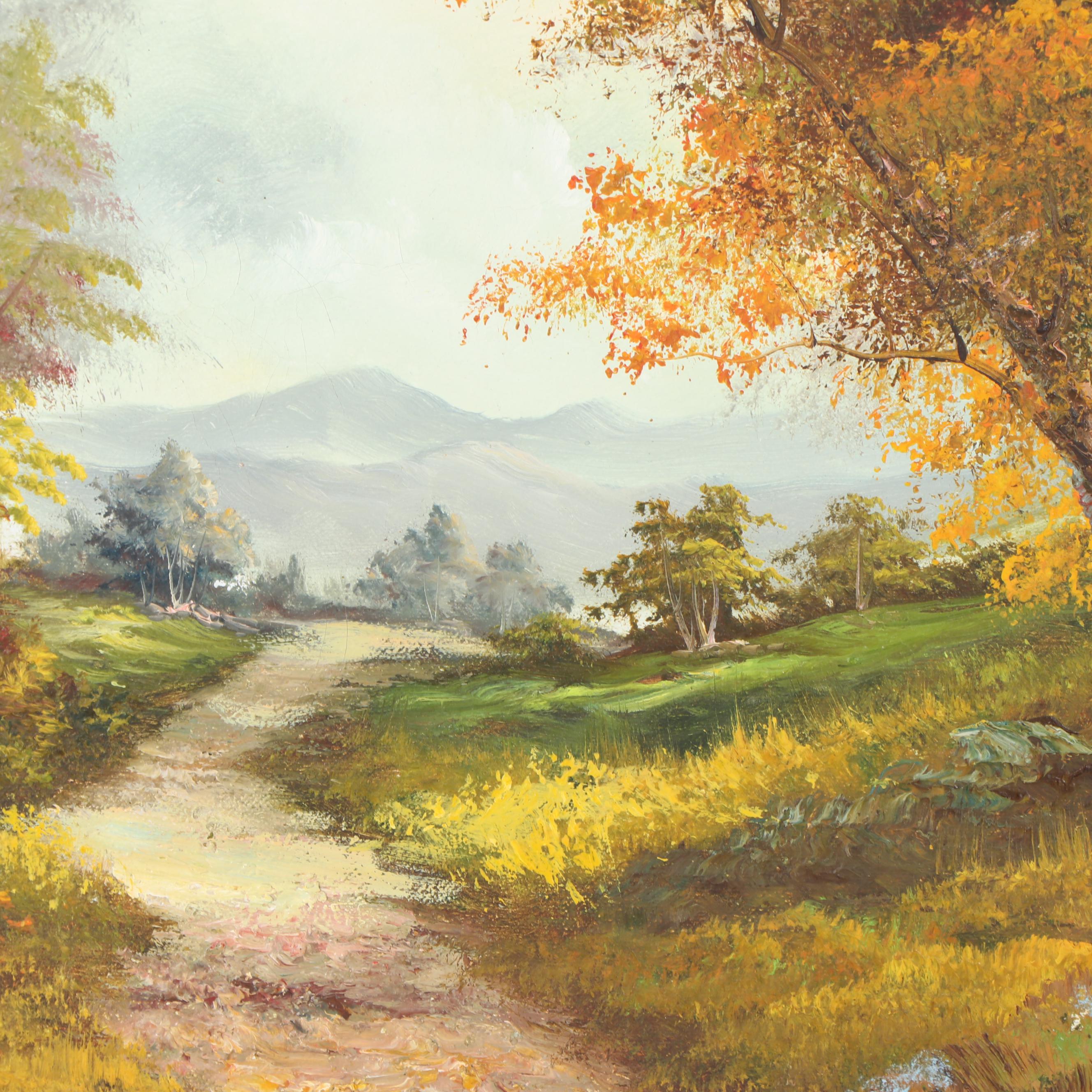 Oil Painting of Rural Landscape