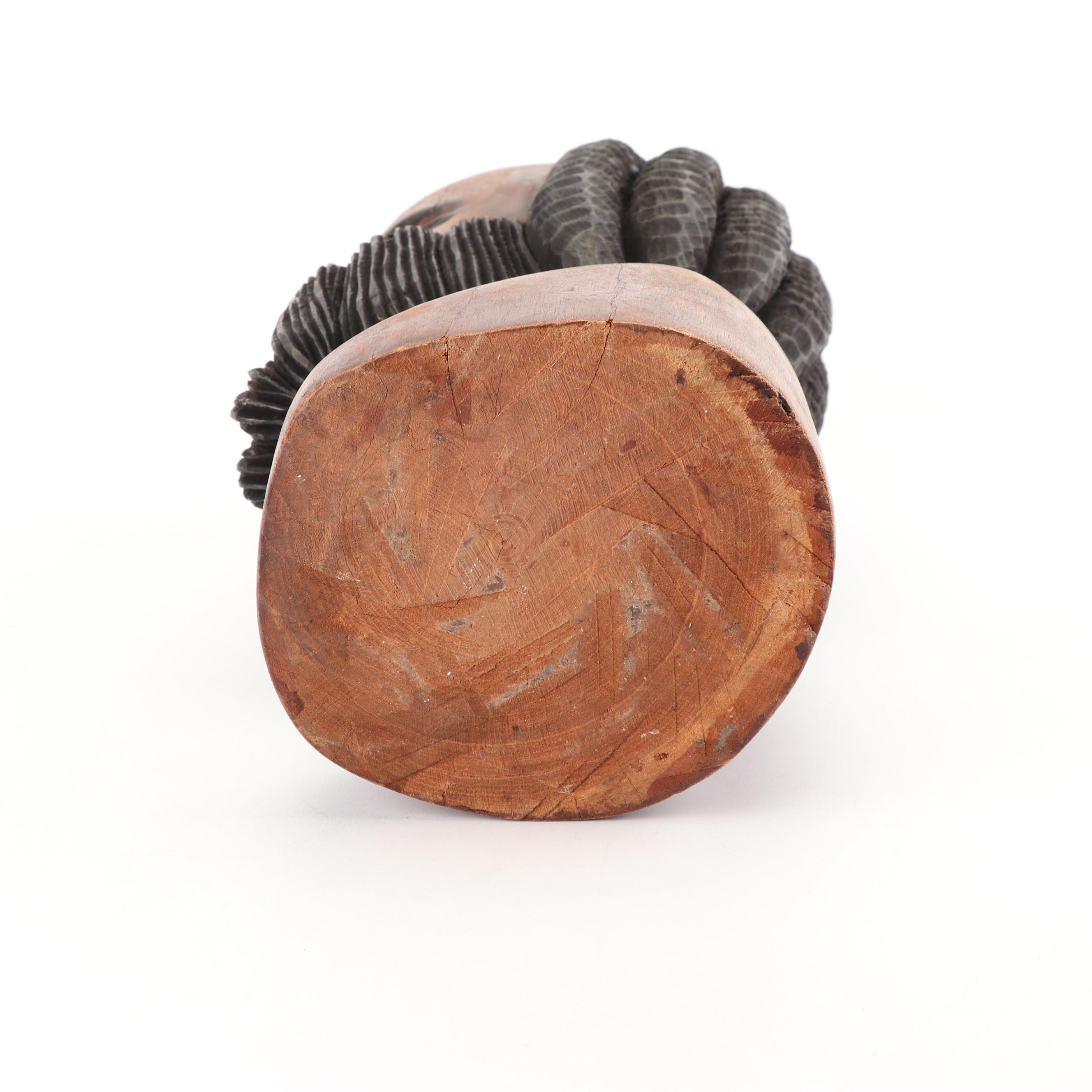 Jamaican Style Carved Wood Bust