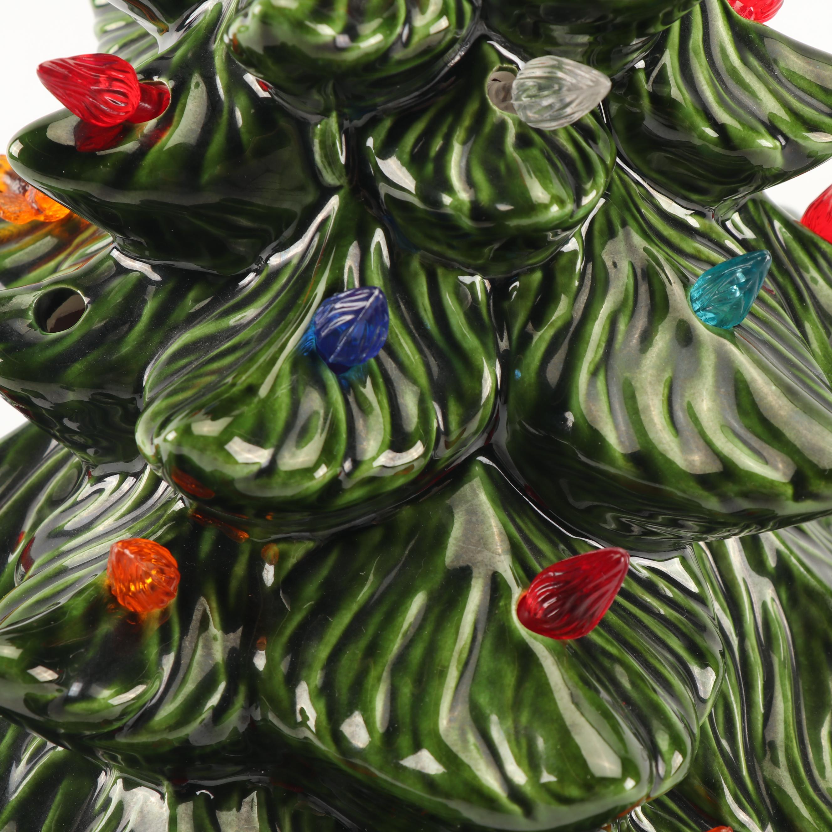 Hand-Painted Ceramic Christmas Tree Light