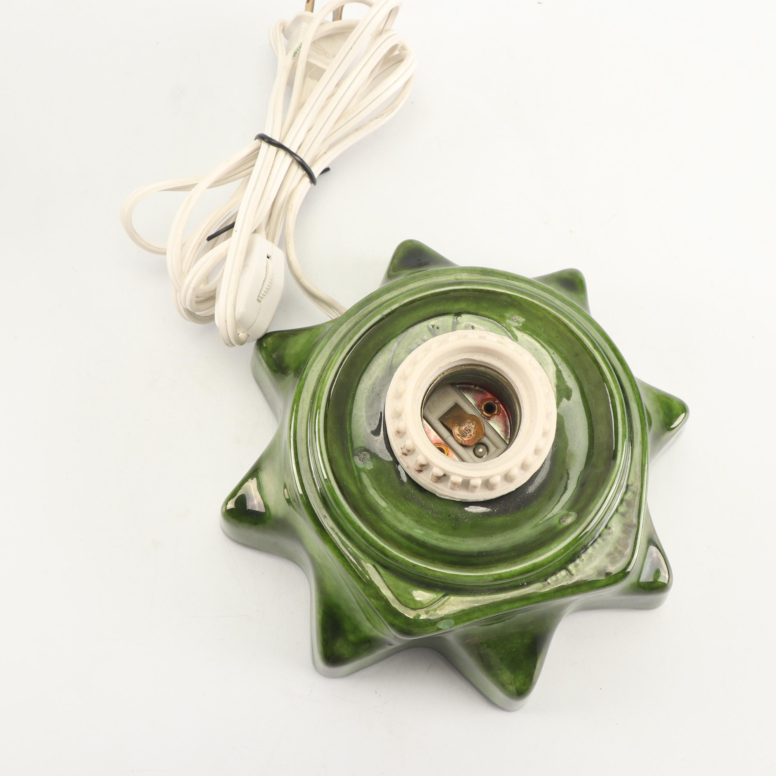 Hand-Painted Ceramic Christmas Tree Light