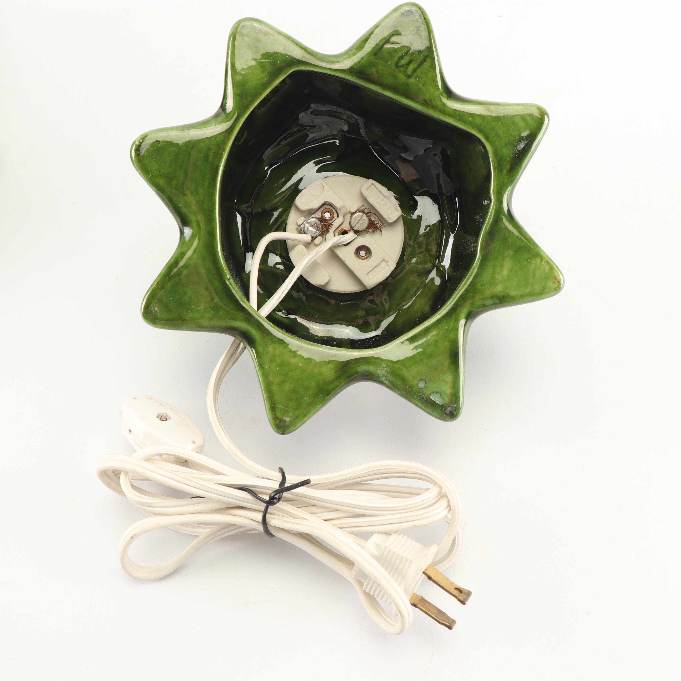 Hand-Painted Ceramic Christmas Tree Light