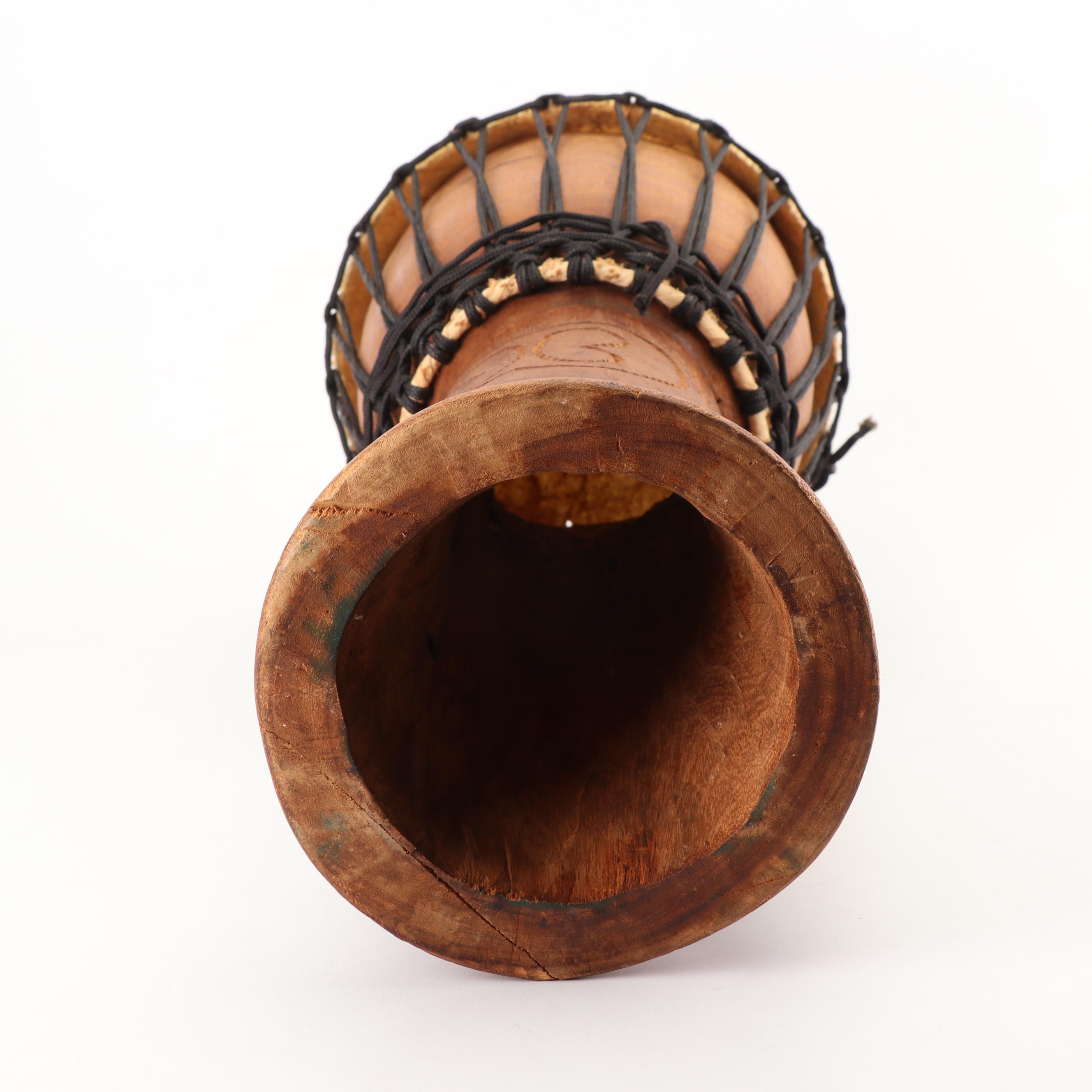 African Style Hand Carved Rope-Tuned Djembe Hand Drum