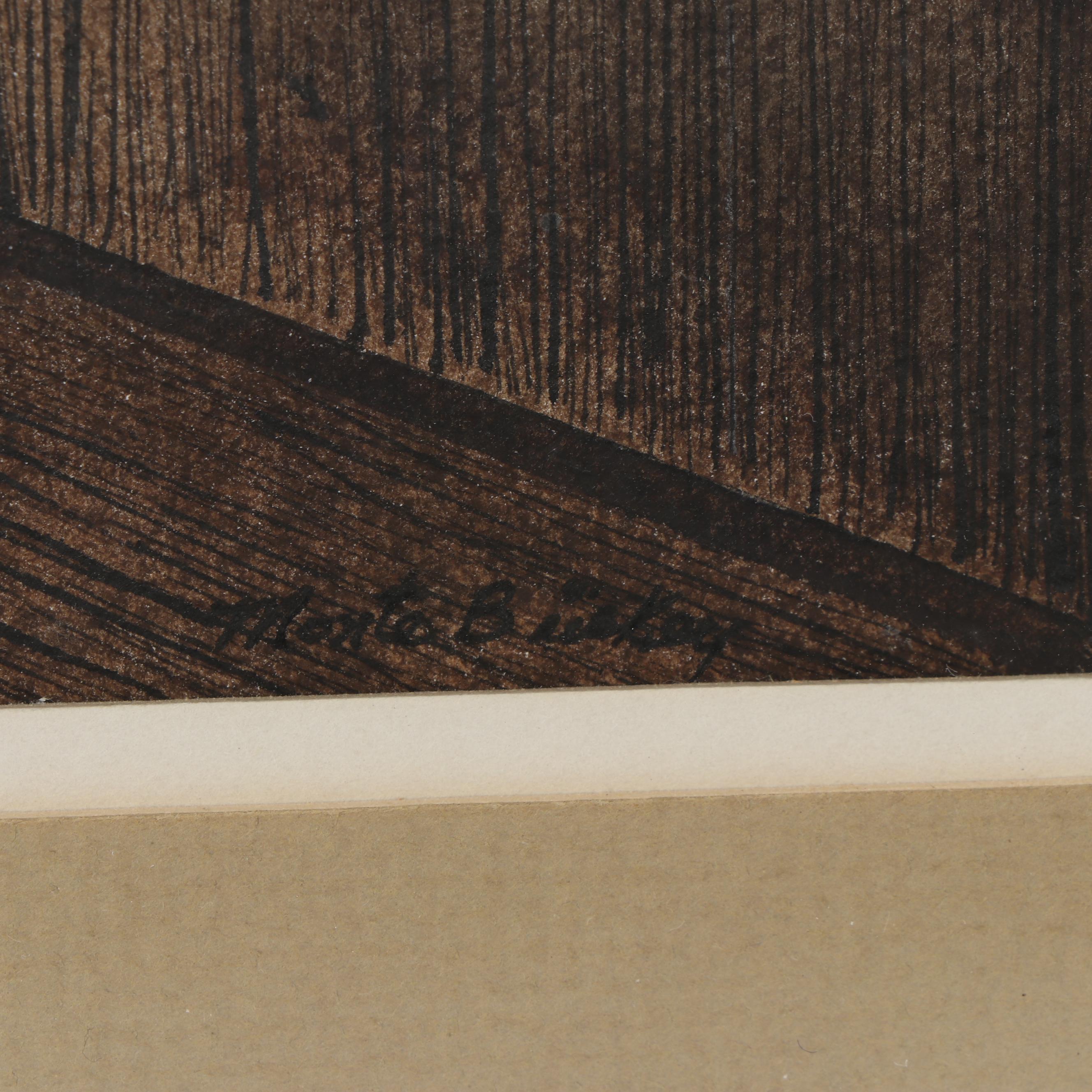 Watercolor Painting of Window View