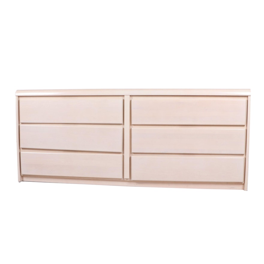 Veneered Double Chest of Drawers, 21st Century