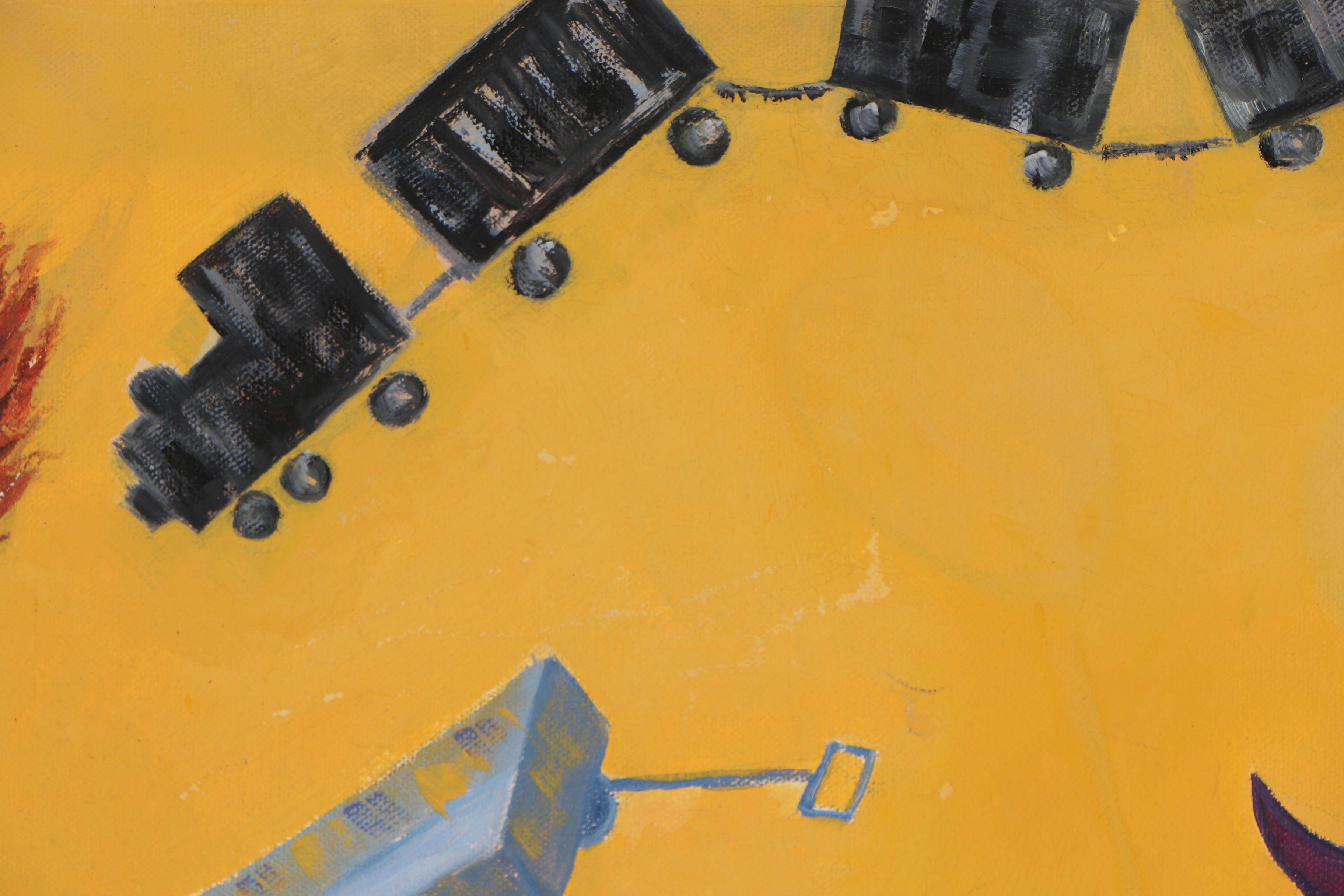 E. Heller Acrylic Painting