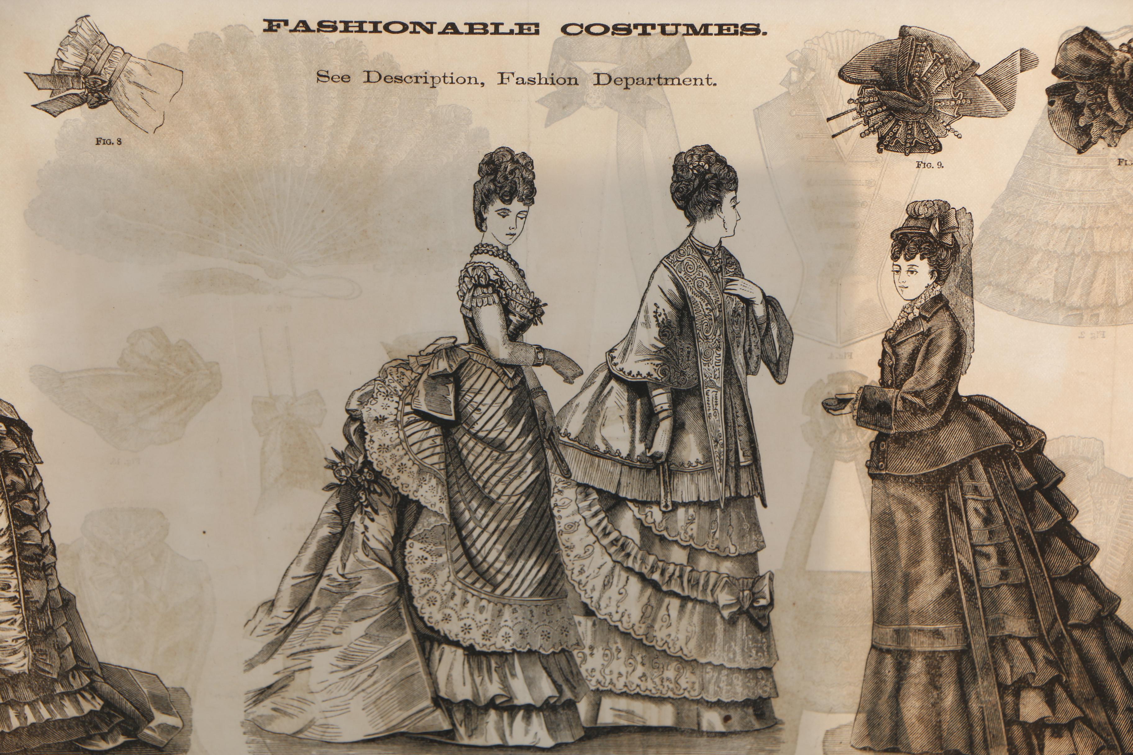Victorian Wood Engraved Fashion Plates