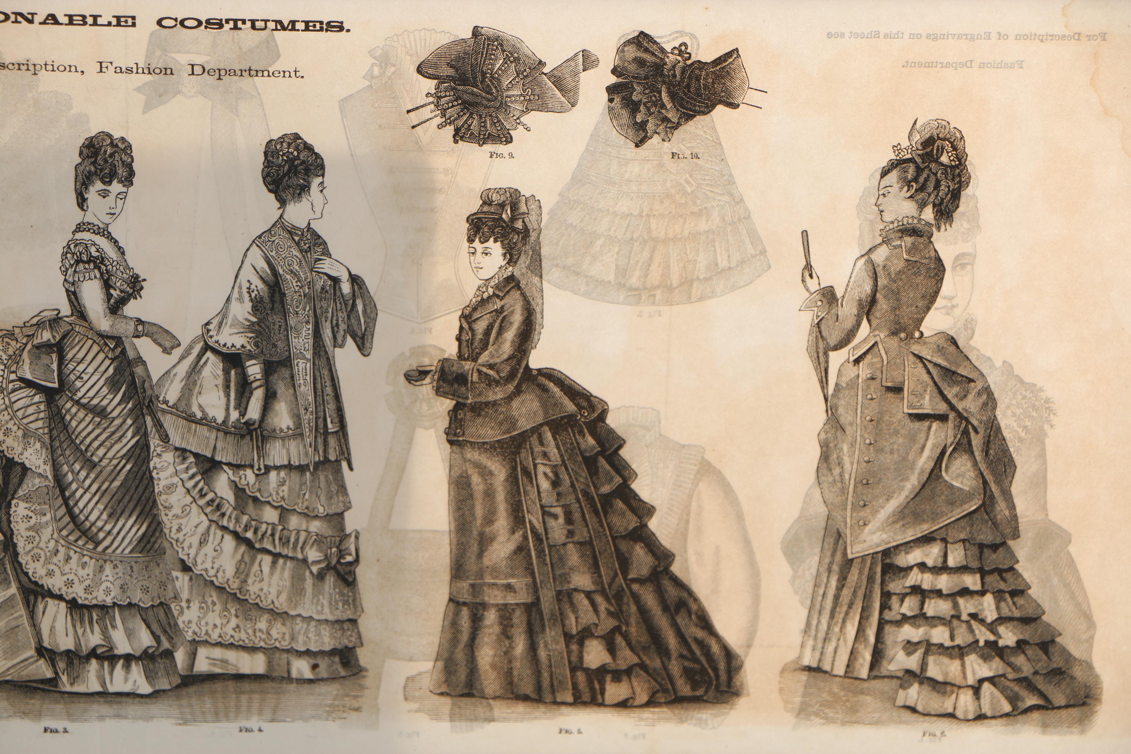 Victorian Wood Engraved Fashion Plates