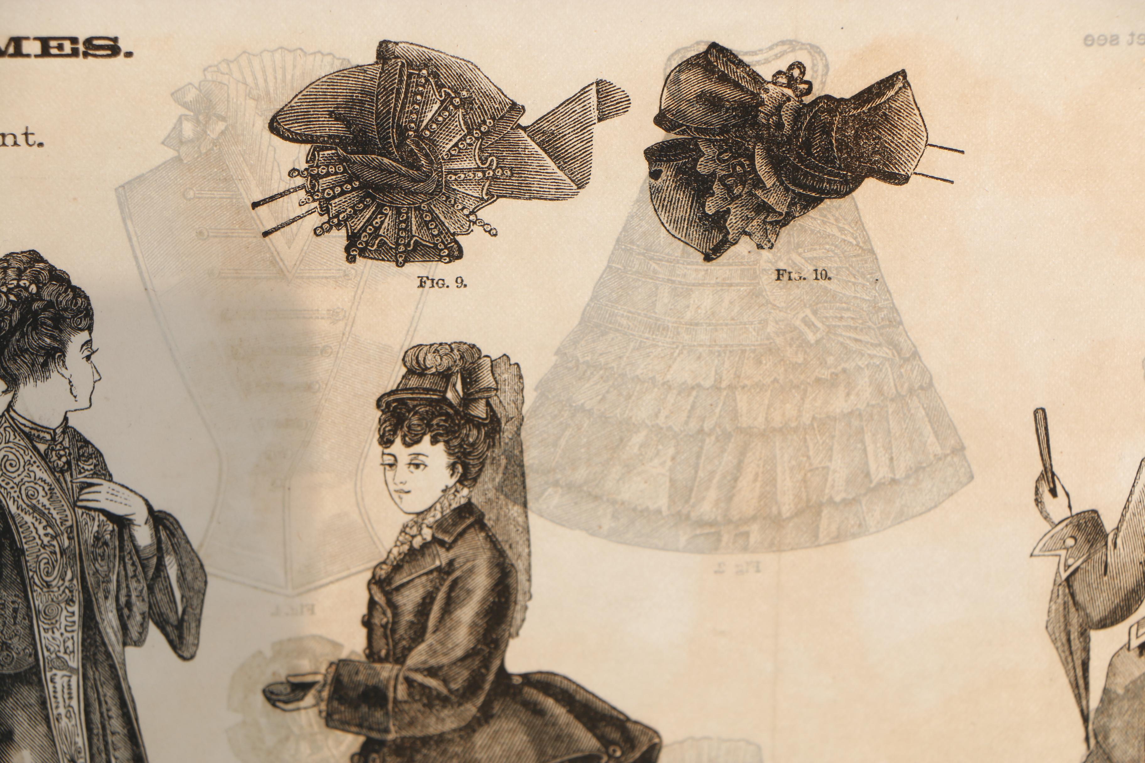 Victorian Wood Engraved Fashion Plates