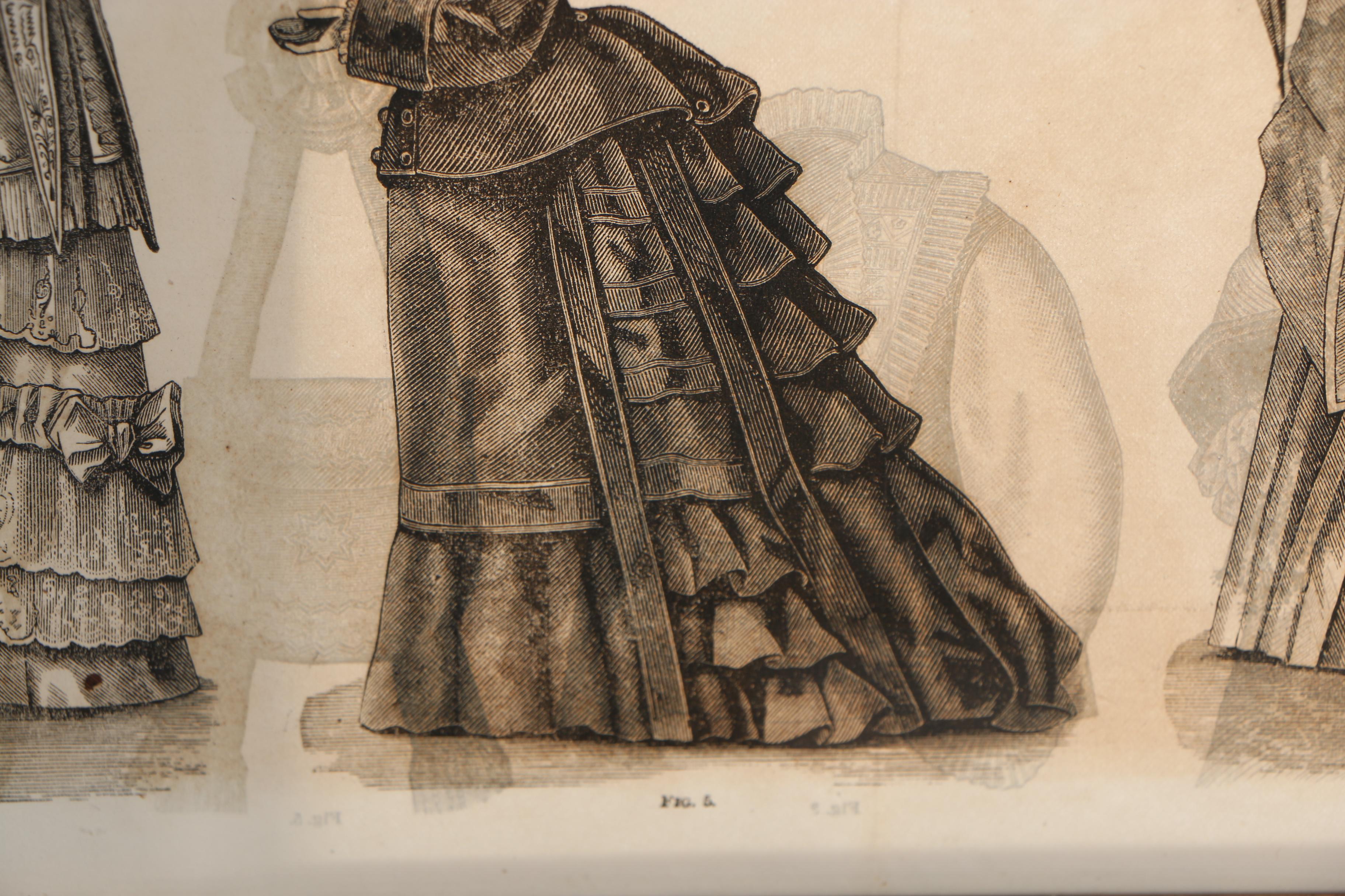 Victorian Wood Engraved Fashion Plates