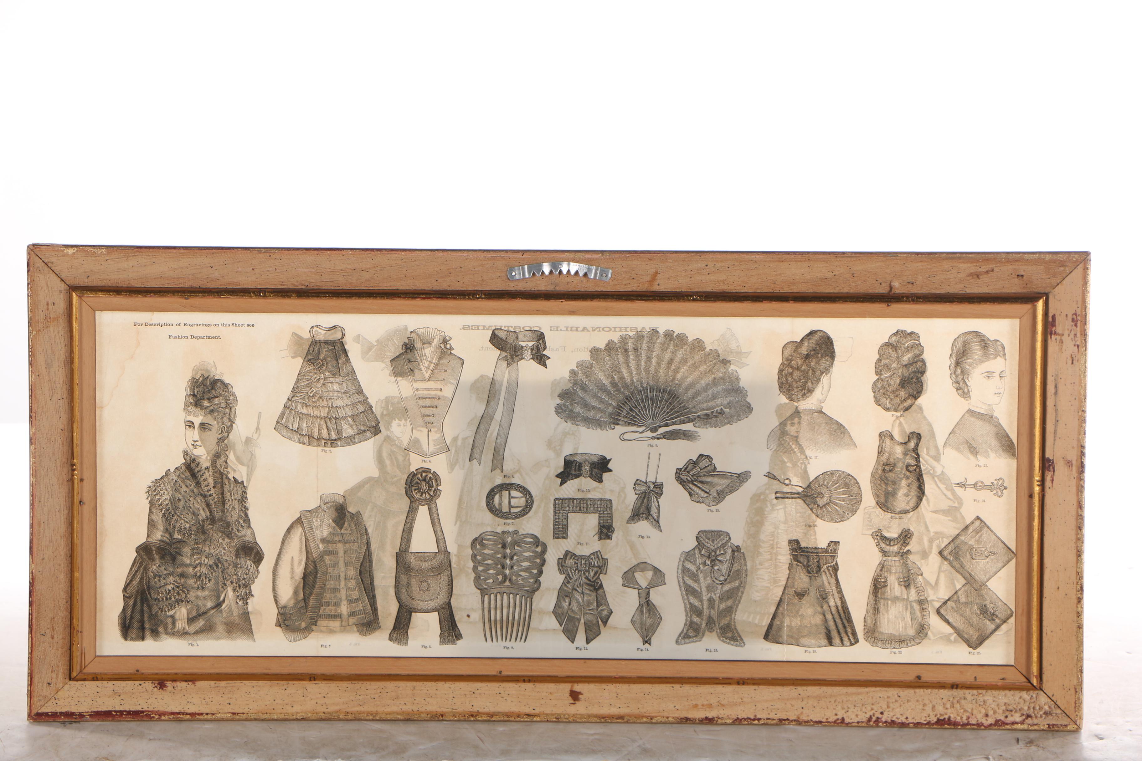 Victorian Wood Engraved Fashion Plates