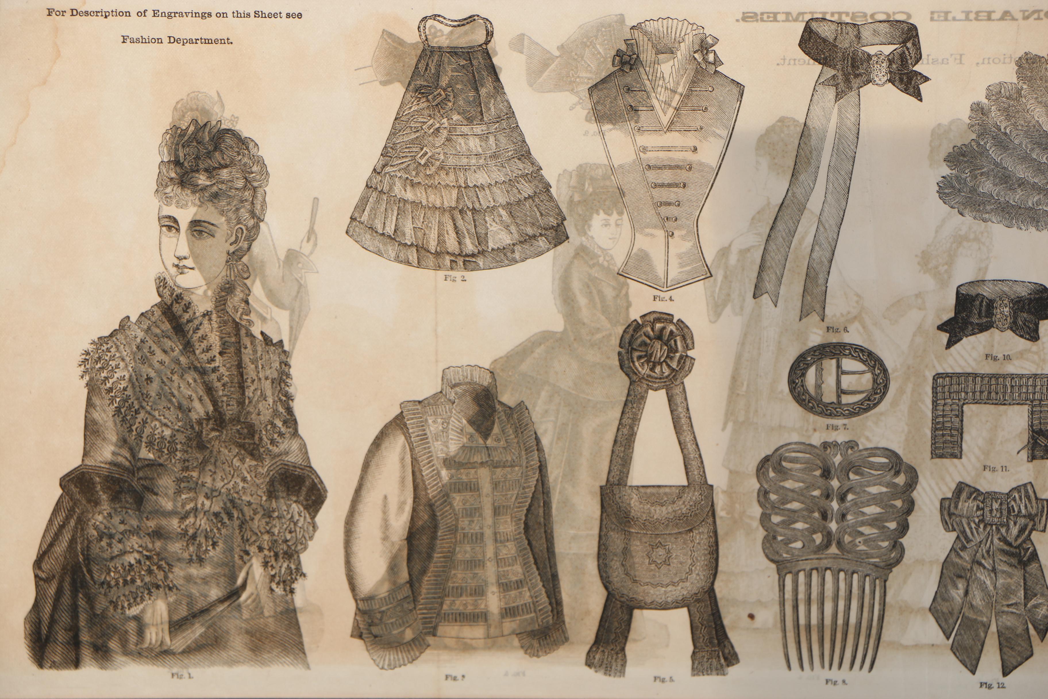 Victorian Wood Engraved Fashion Plates