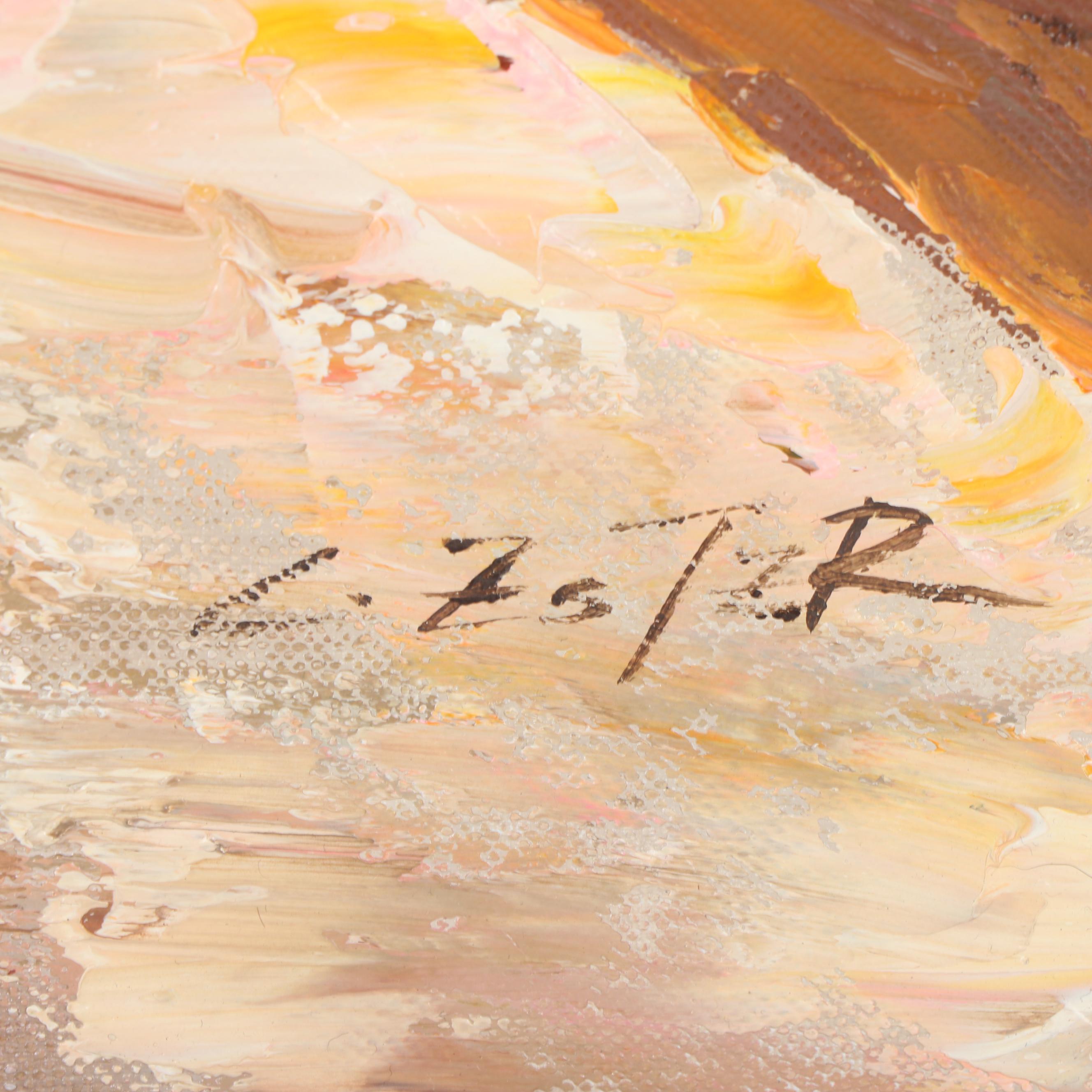 Street Scene Oil Painting