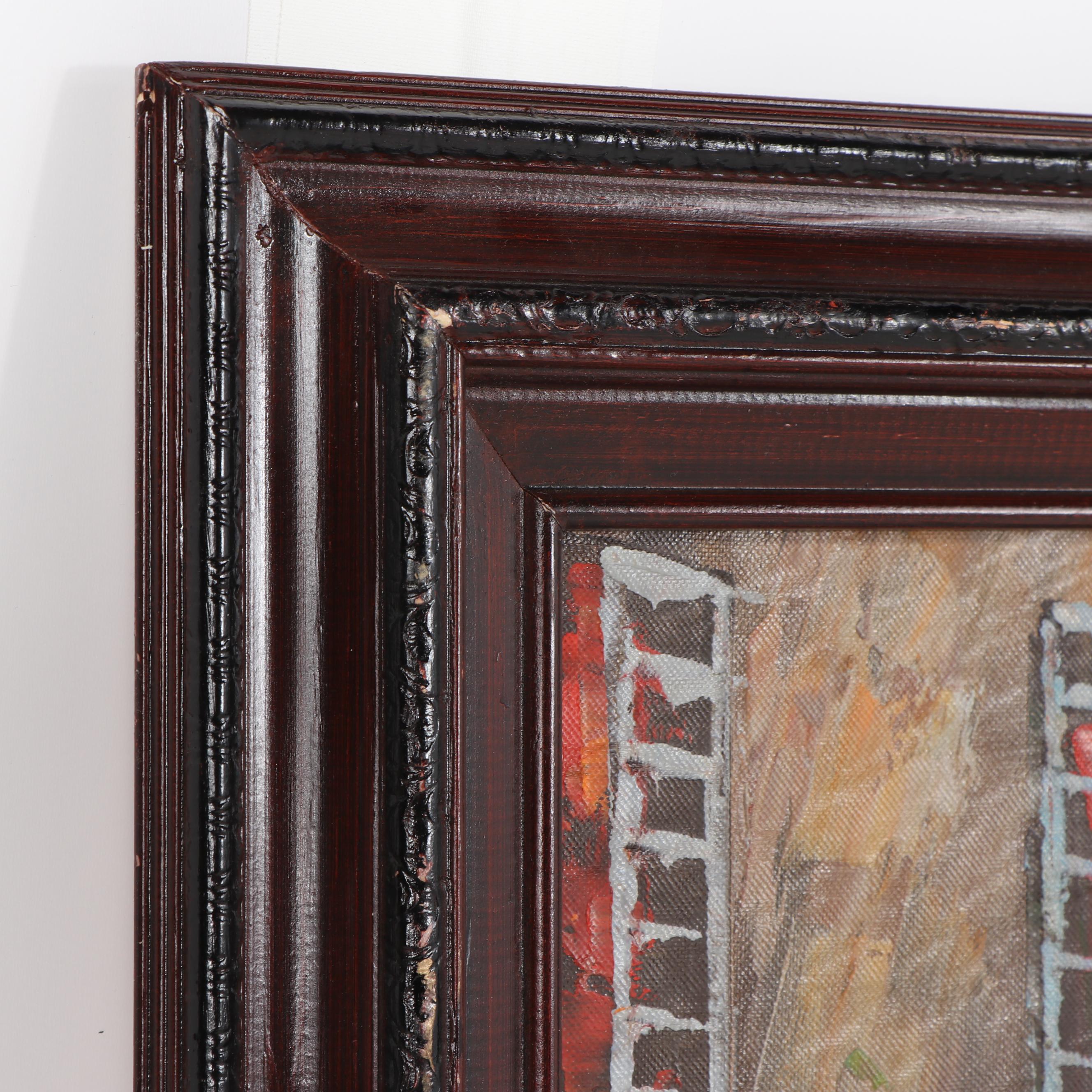 Street Scene Oil Painting