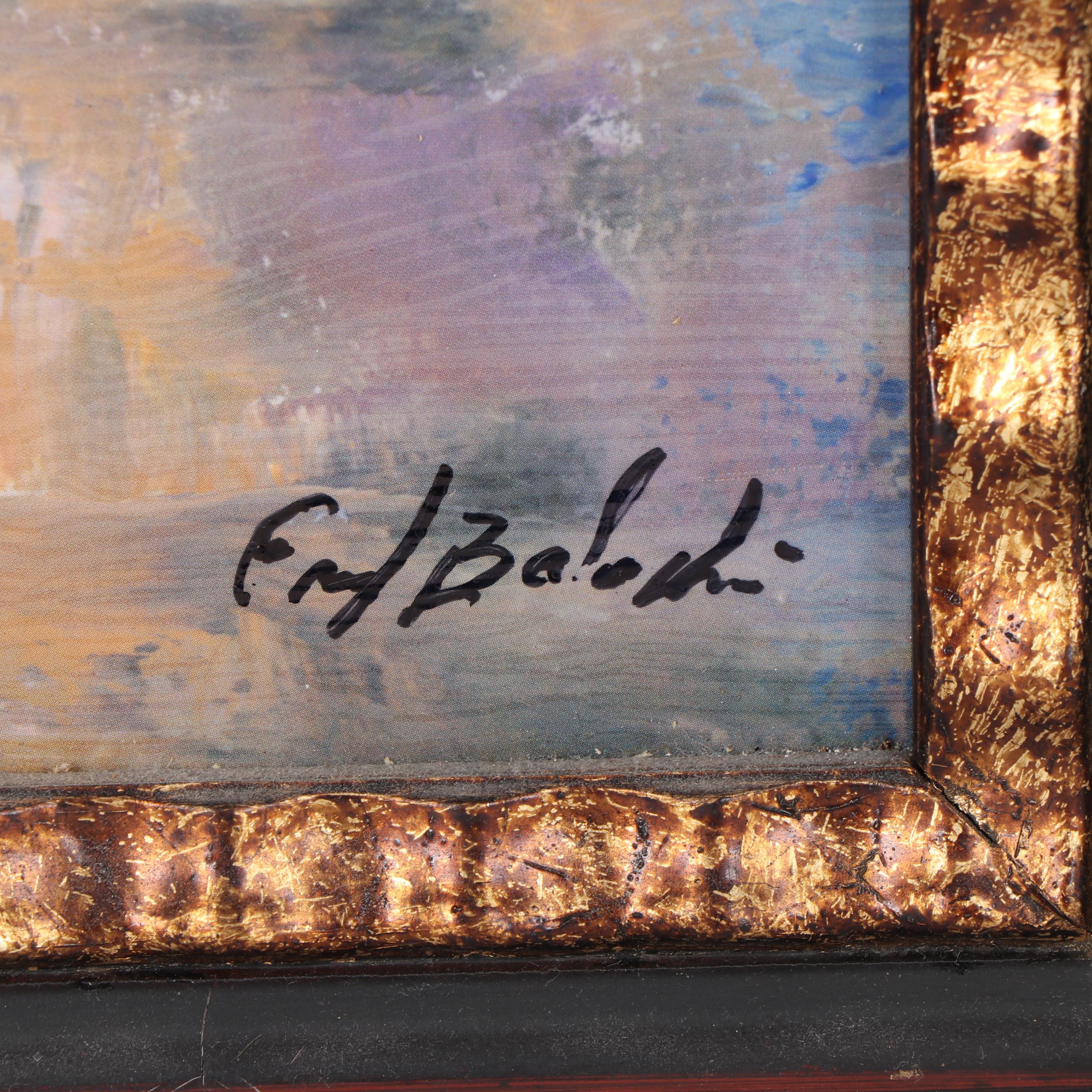 Offset Lithograph after Alexa Kelemen "Mediterranean Summer II"