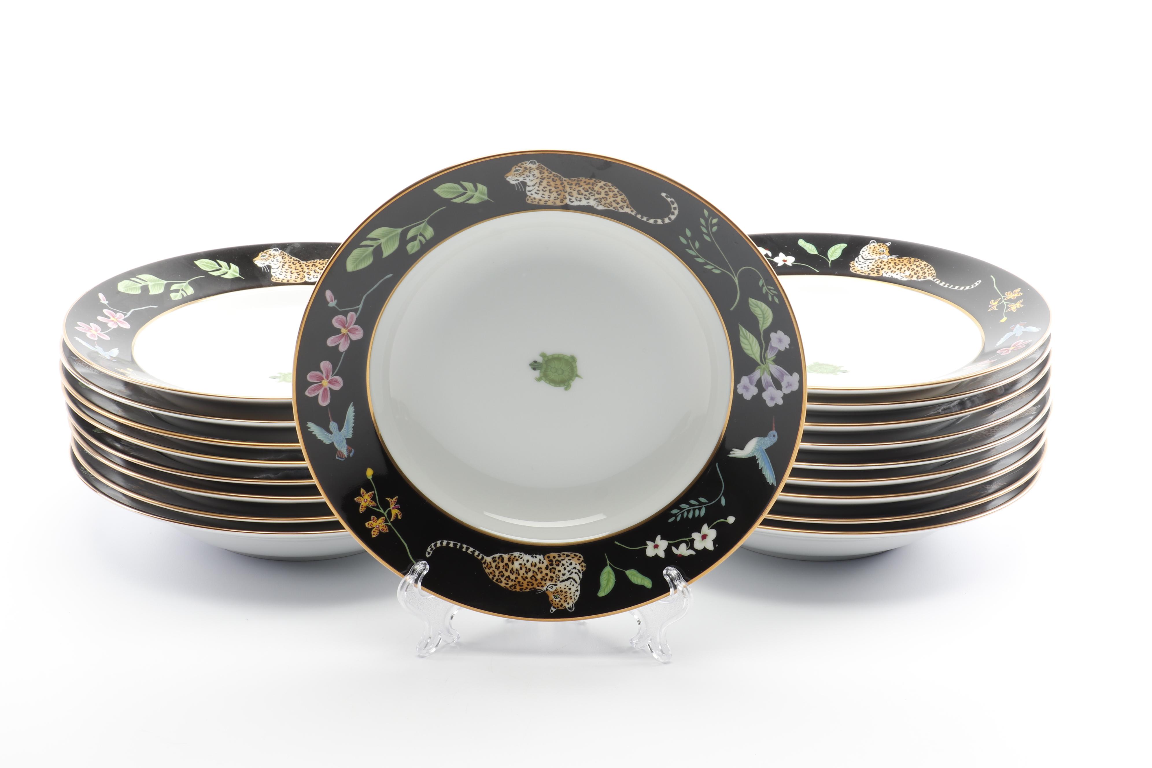 Lynn Chase "Jaguar Jungle" Dinnerware with Stephanie Stouffer Place Cards