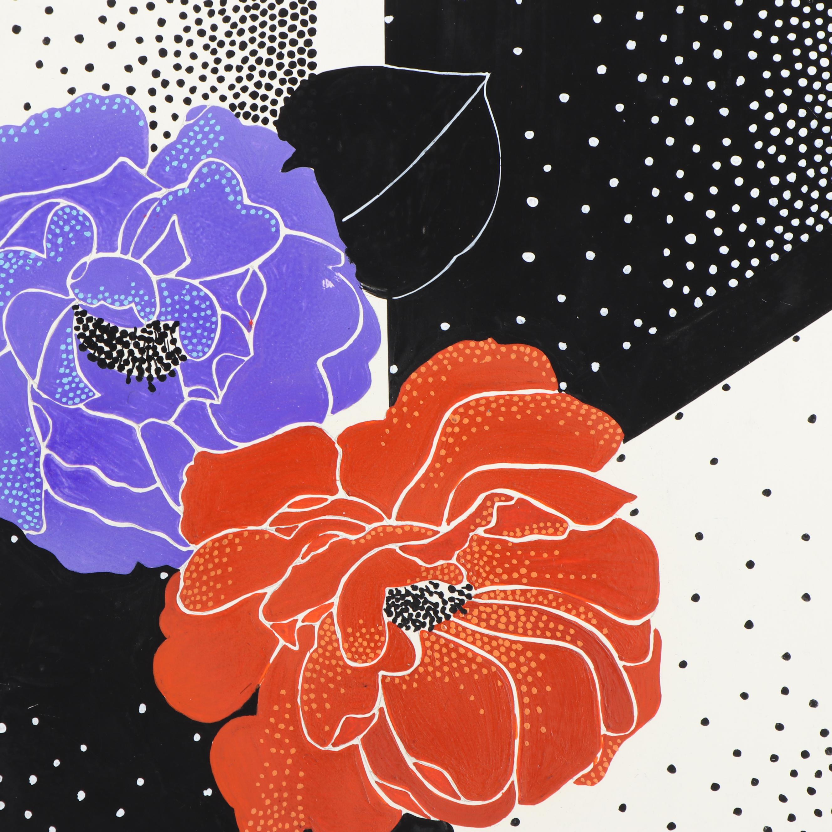 Kanebo Acrylic Painted Textile Design Proofs