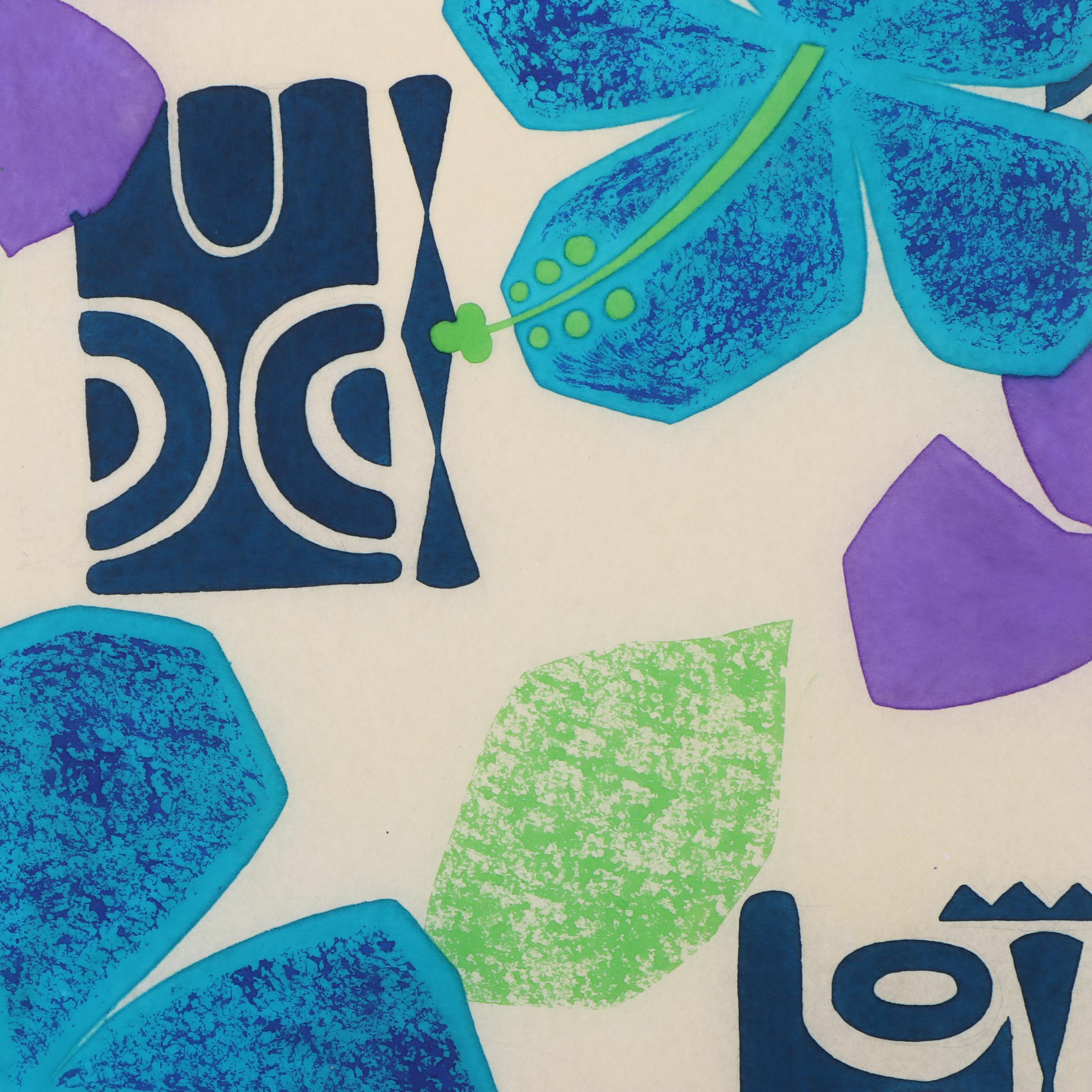 Marubeni Painted Textile Design Proof