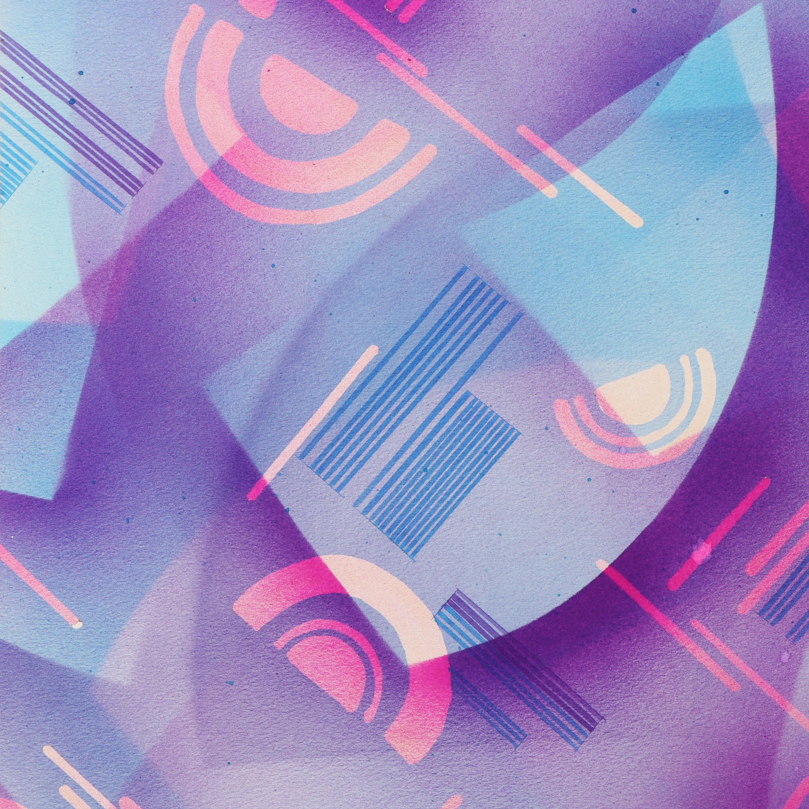 Marubeni Airbrush Painted Textile Pattern Designs