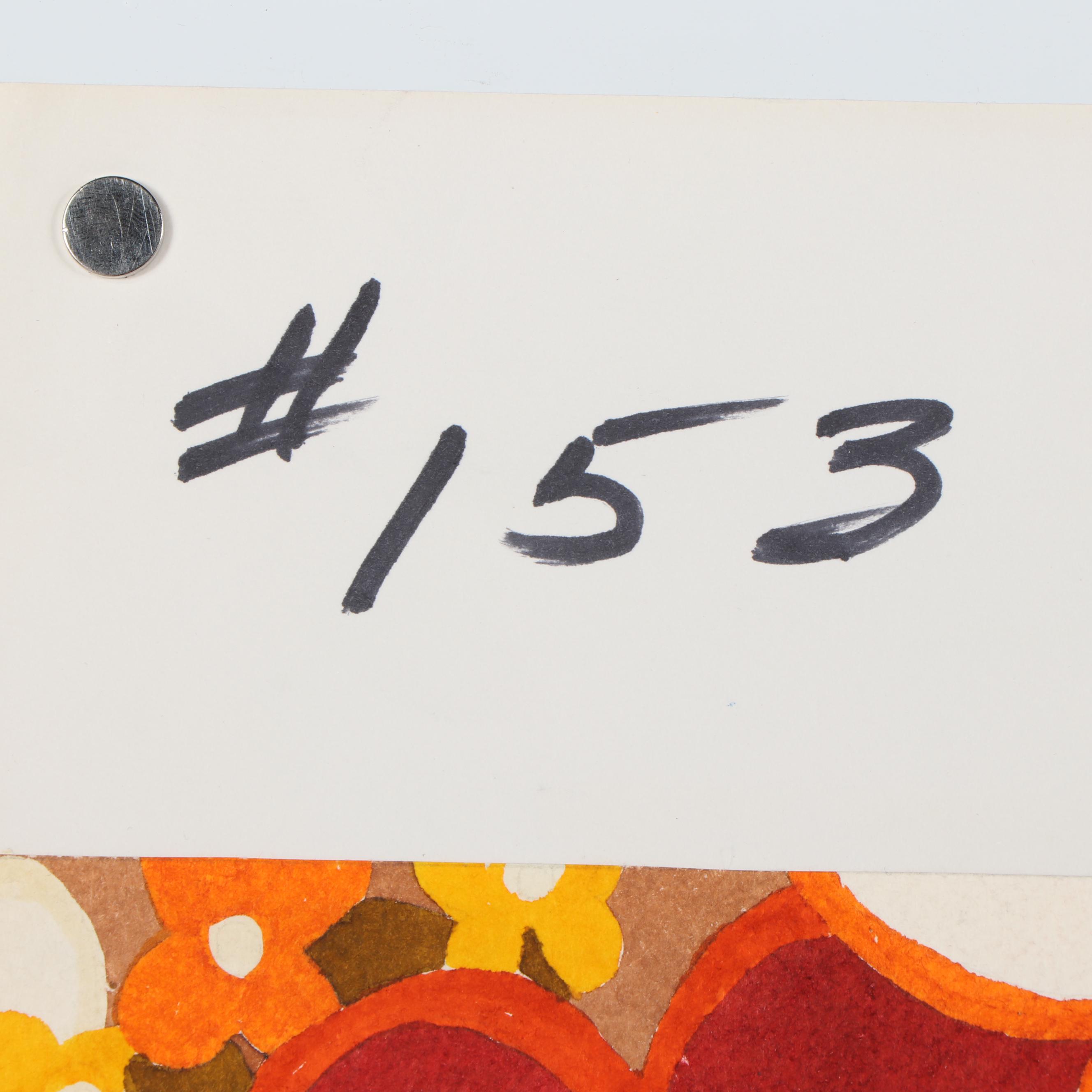 Marubeni Watercolor Floral Textile Design Proof