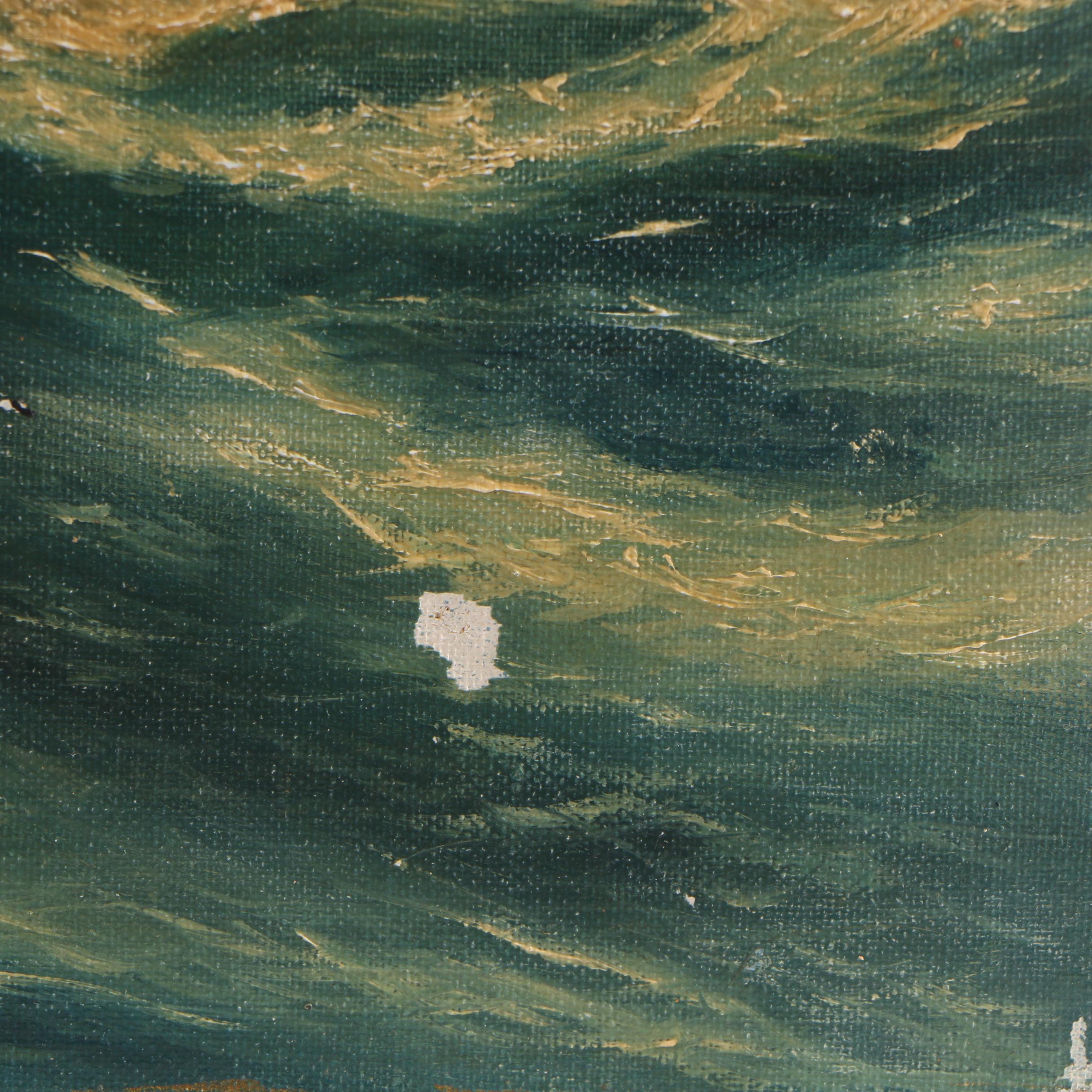 Captain Bayard Foulke Nautical Oil Painting