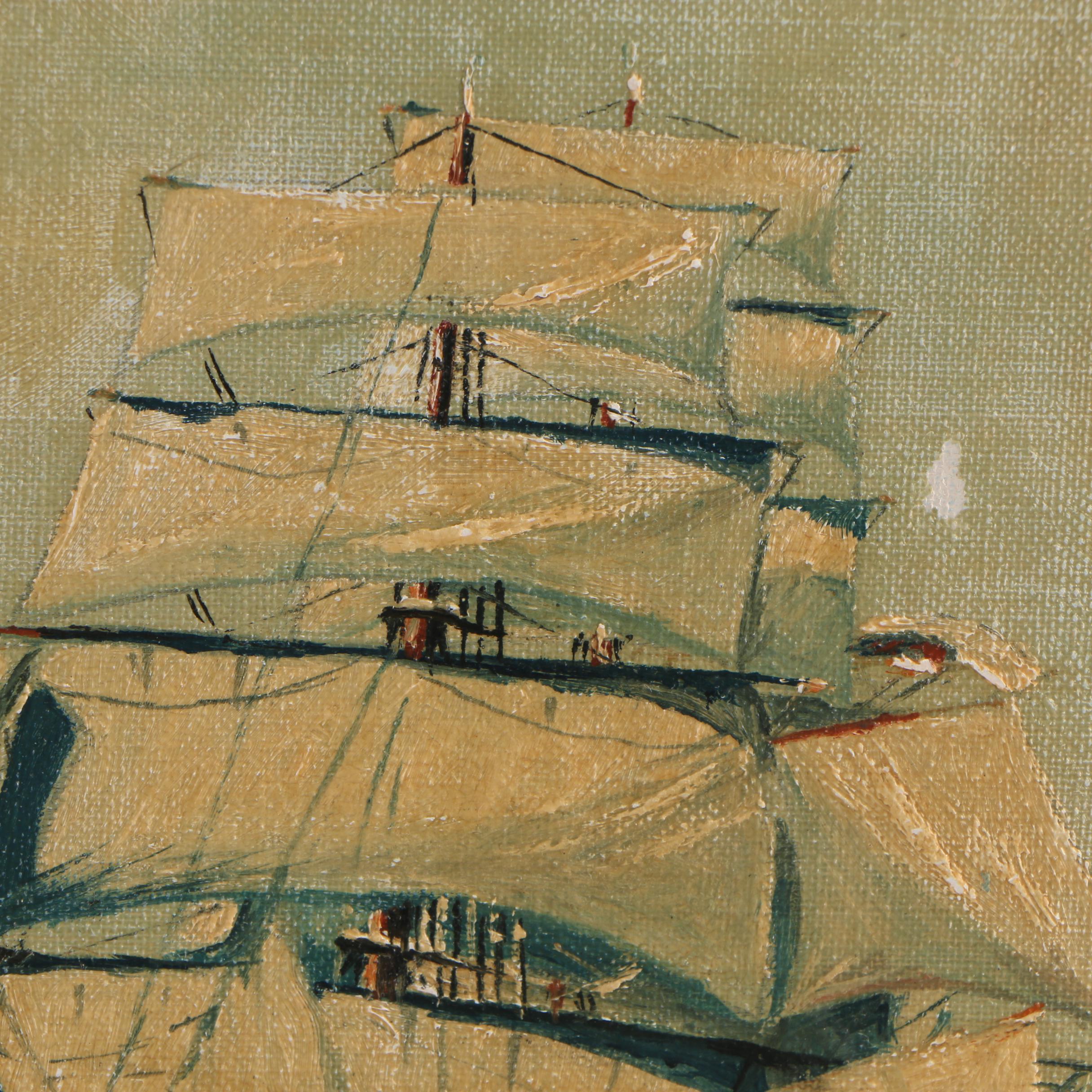 Captain Bayard Foulke Nautical Oil Painting