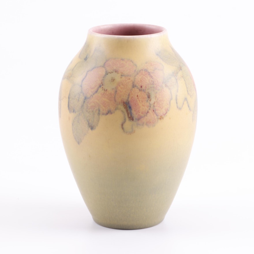 Rookwood Pottery Vellum Floral Vase by Katherine Jones, 1929