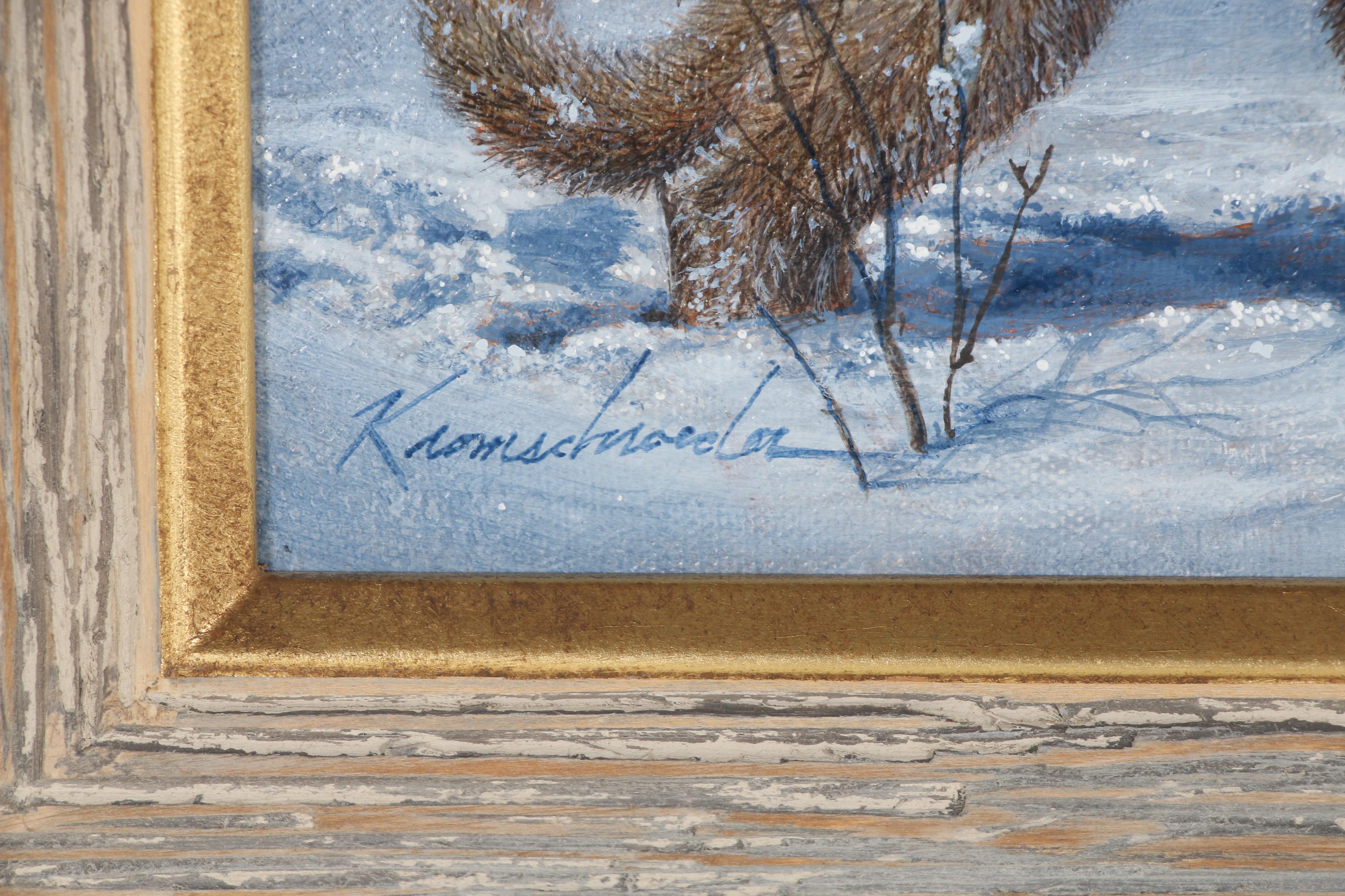 Lee Kromschroeder Oil Painting "Moon Lit Stroll"