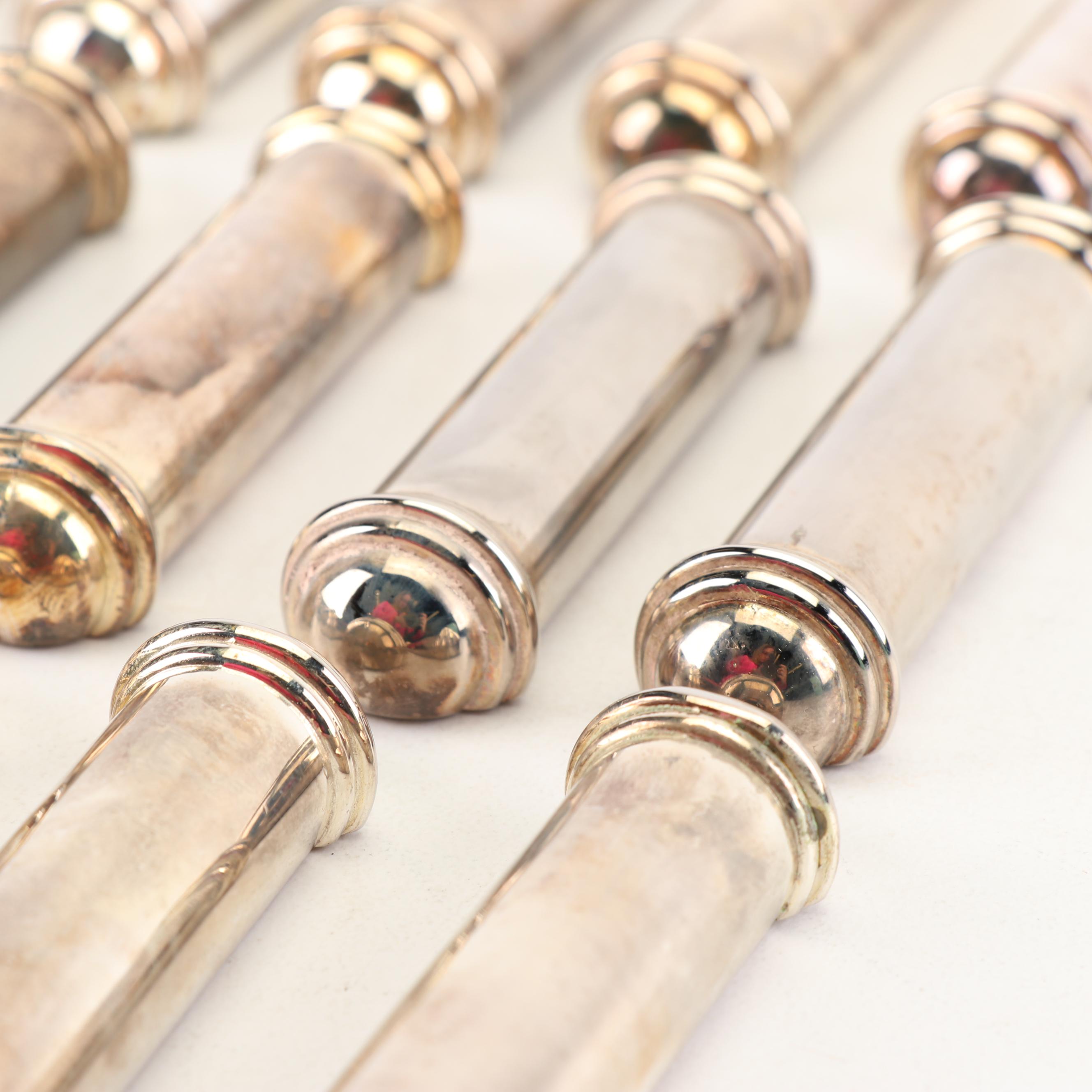 Ercuis Saint Hilaire Collection Silver Plate Knife Rest Sets