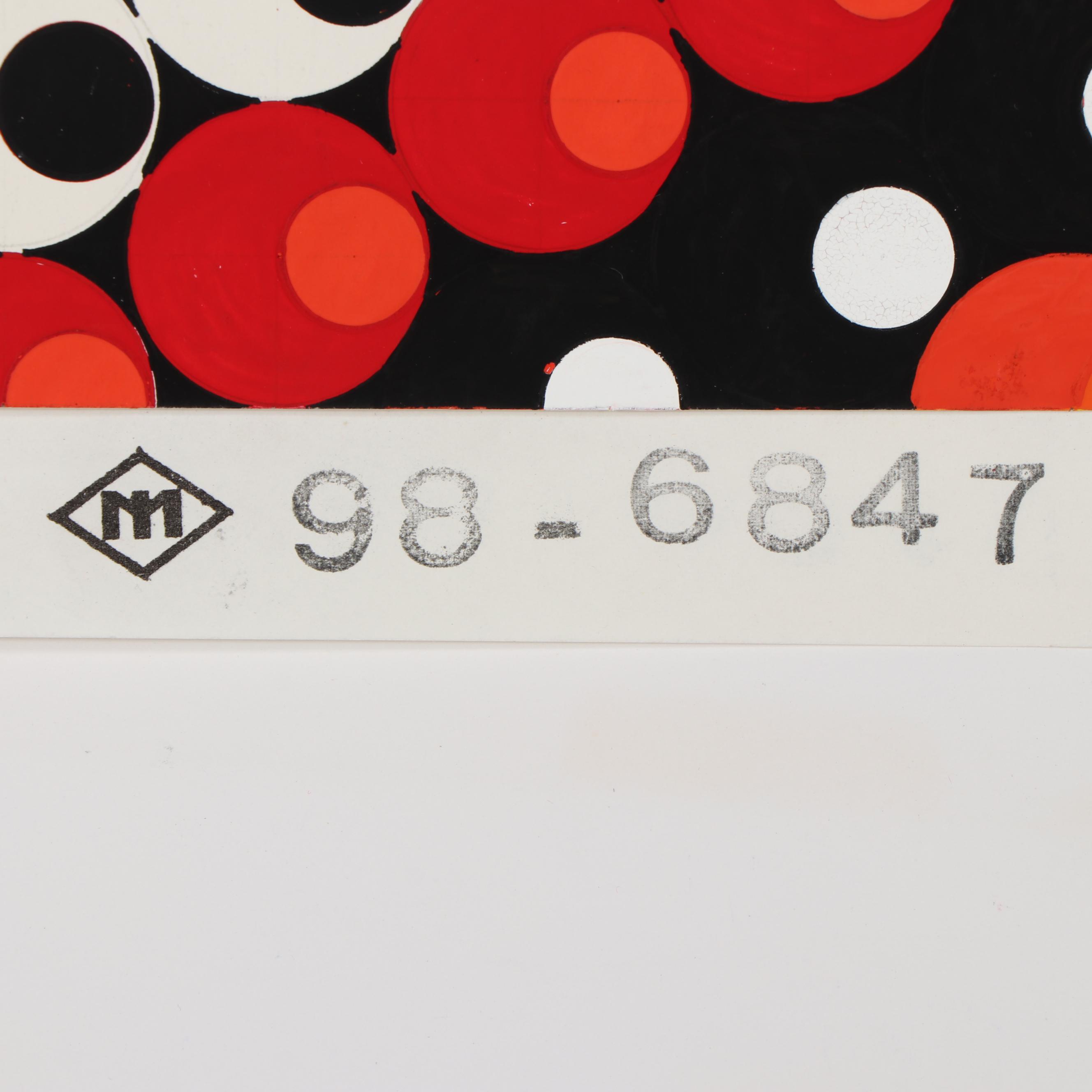 Marubeni Acrylic Painted Textile Design Proof