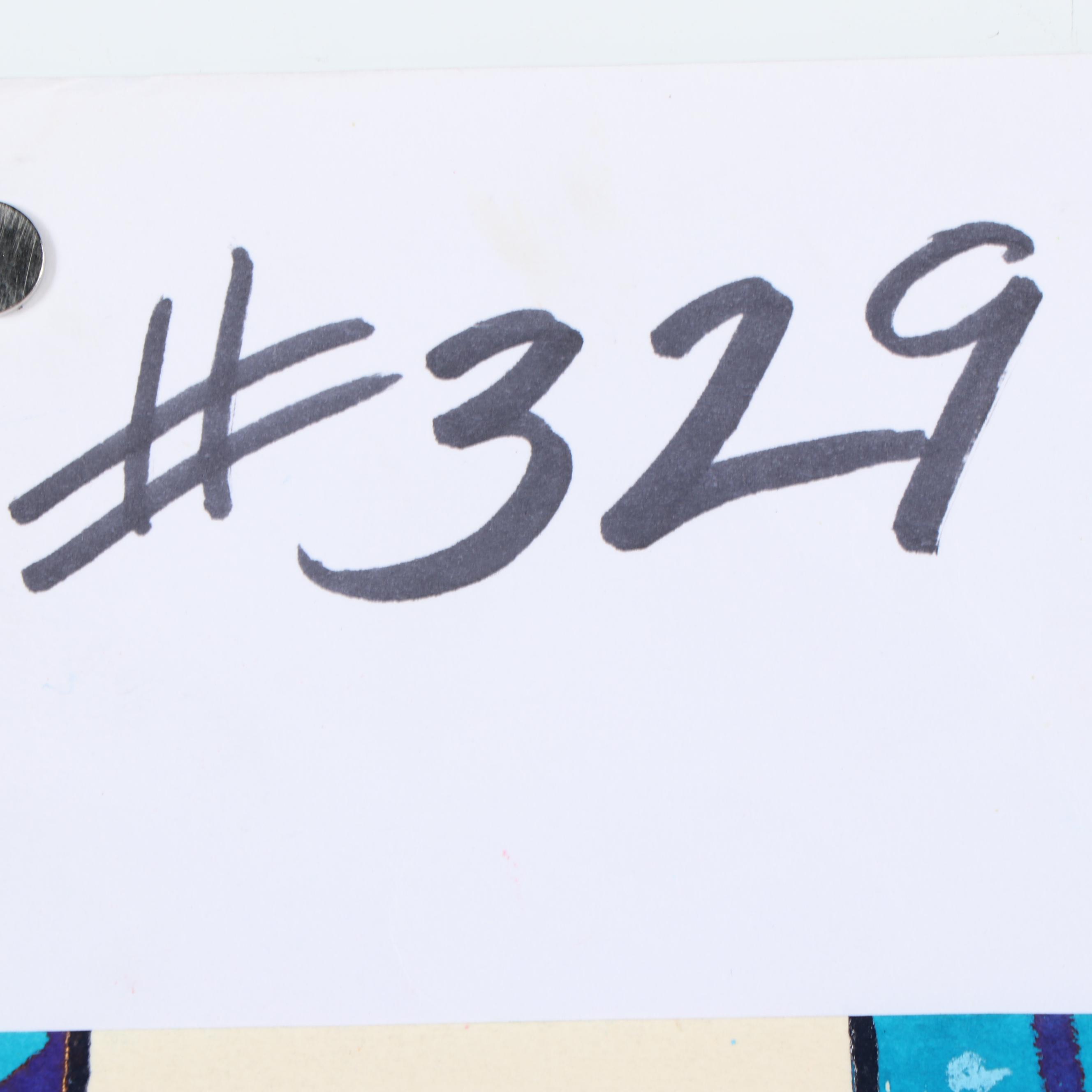 Marubeni Corporation Acrylic Painted Textile Design Proof