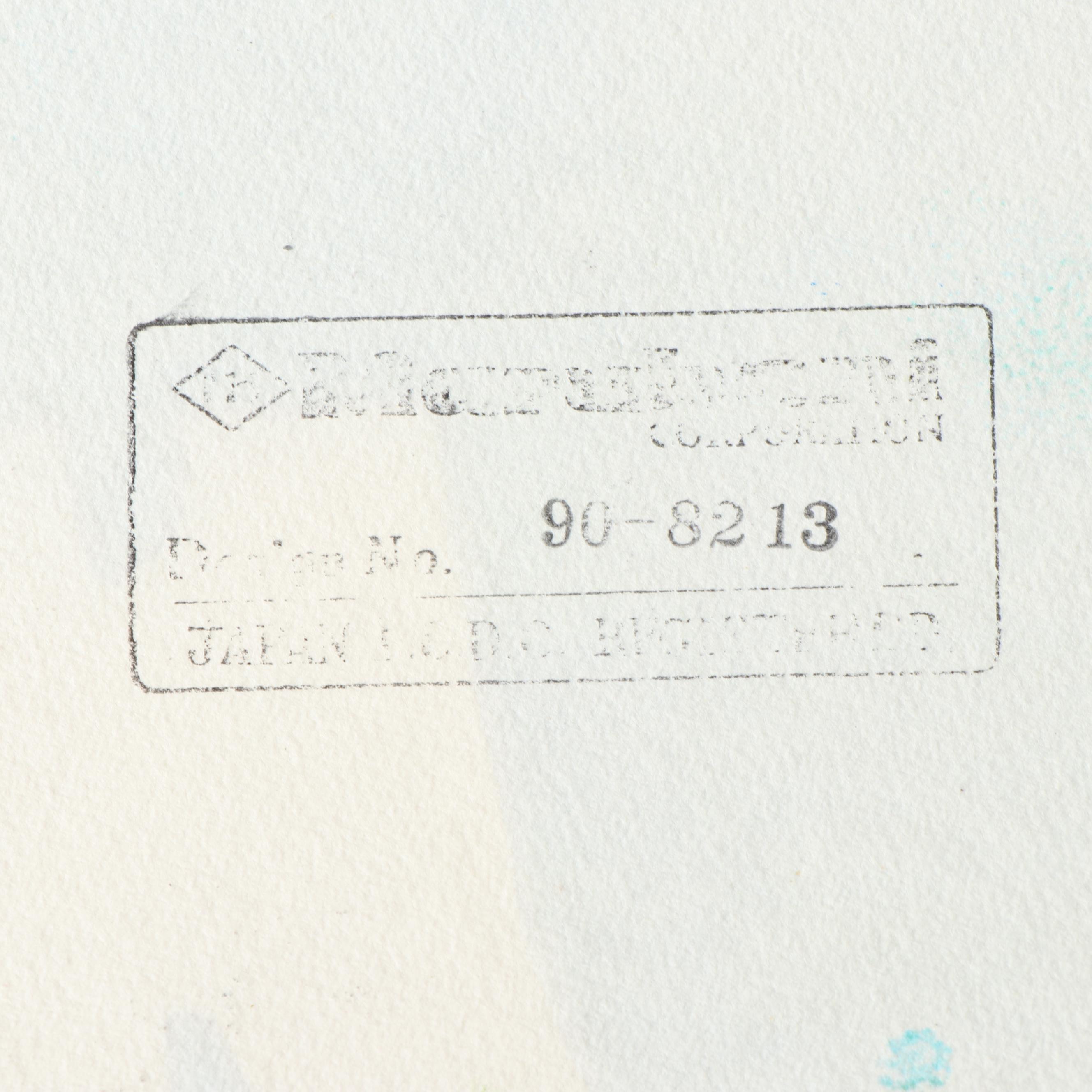 Marubeni Corporation Acrylic Painted Textile Design Proof