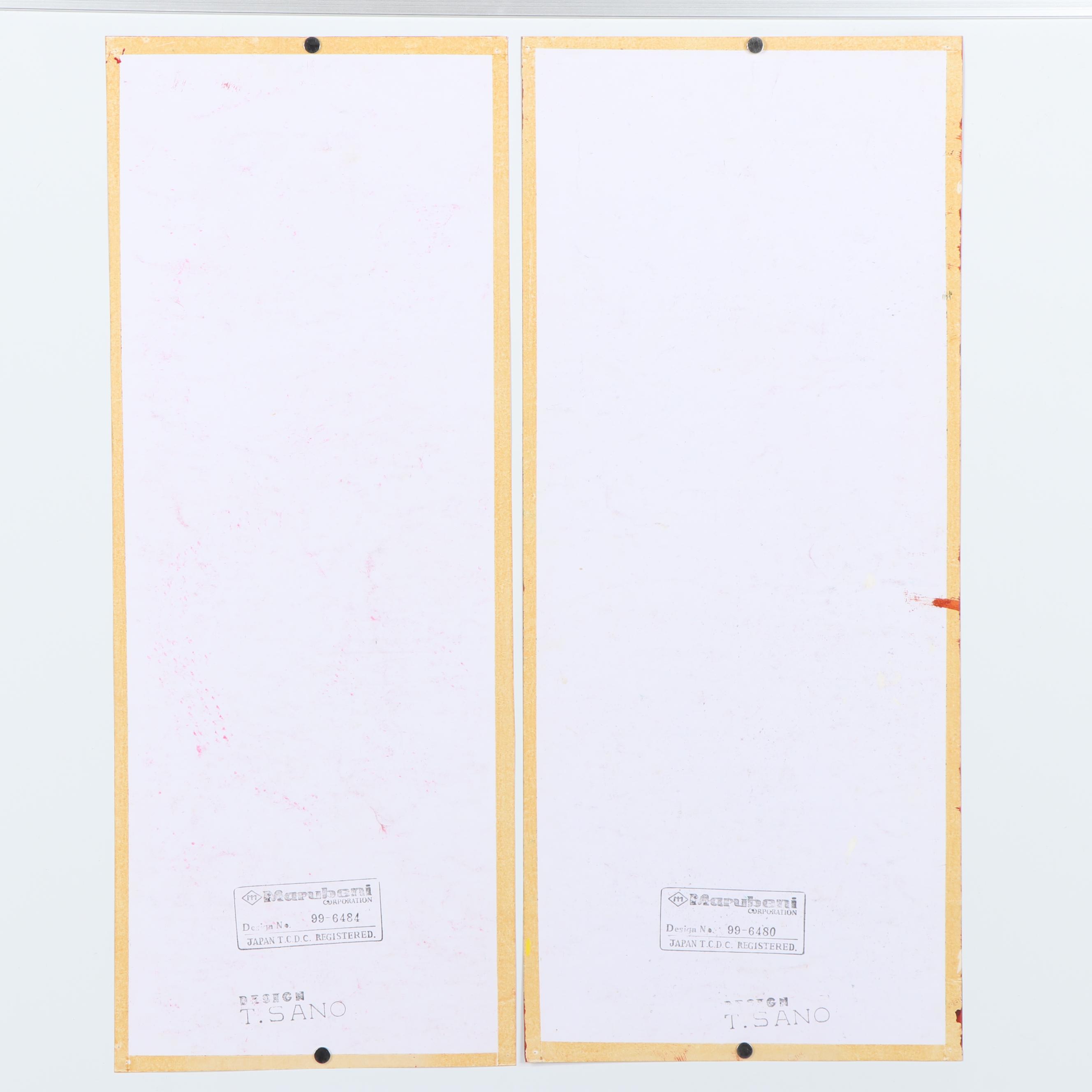 Marubeni Gouache Textile Design Proofs