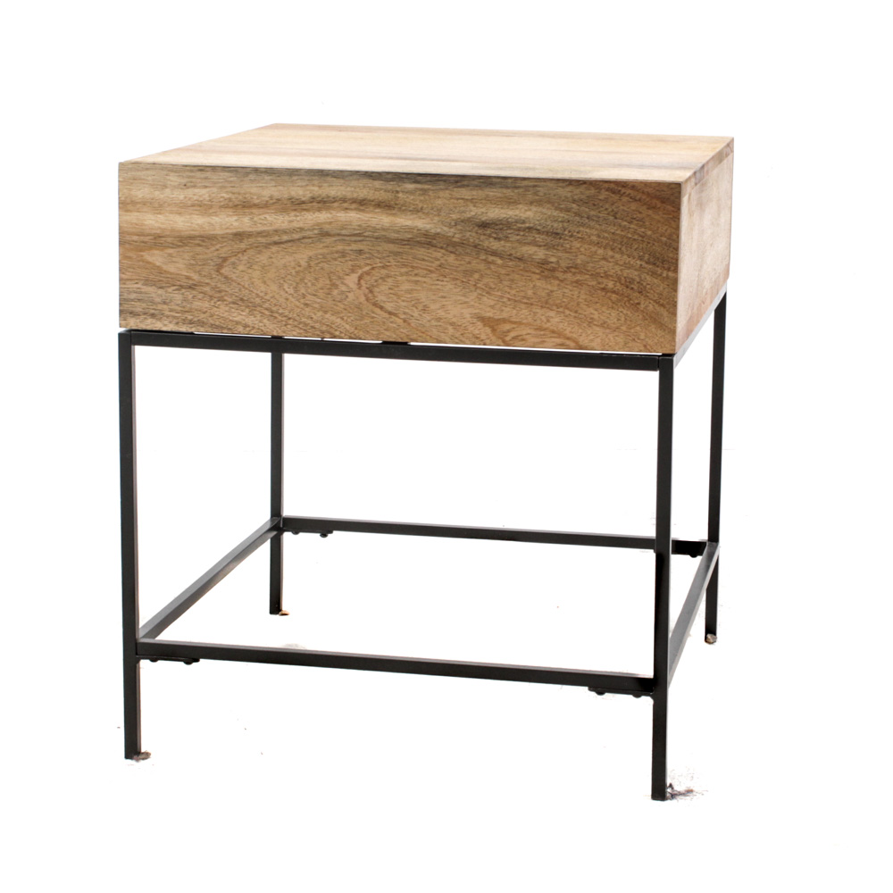 West Elm Mango Wood Side Table