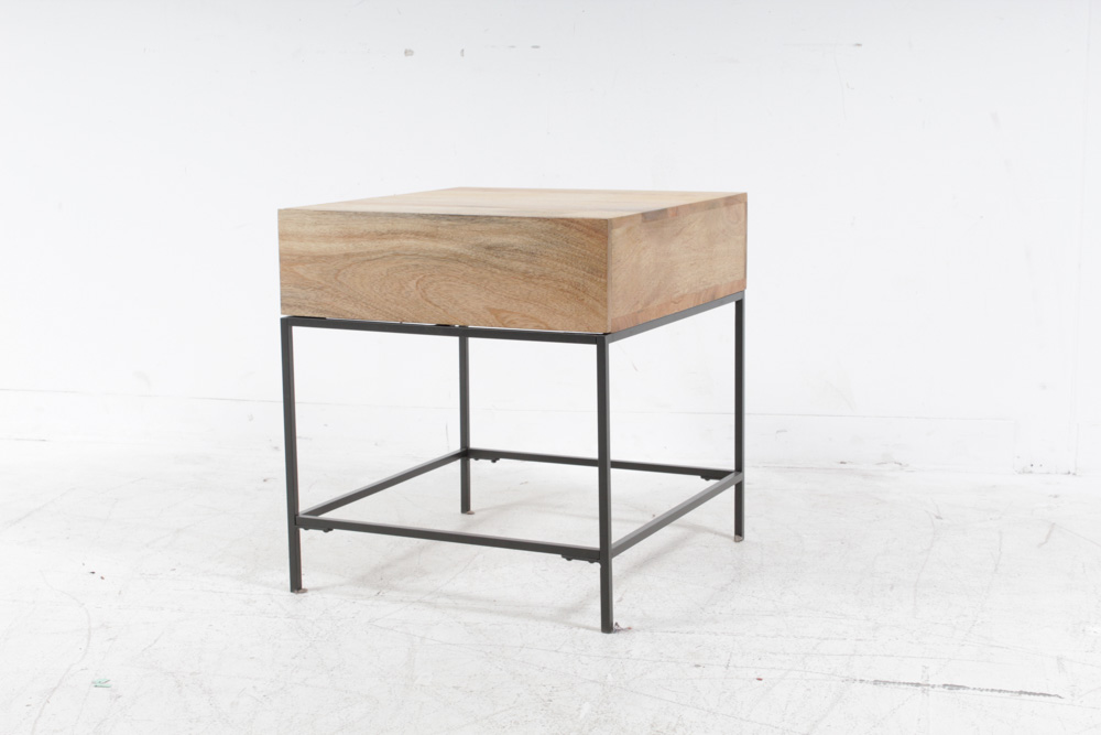 West Elm Mango Wood Side Table