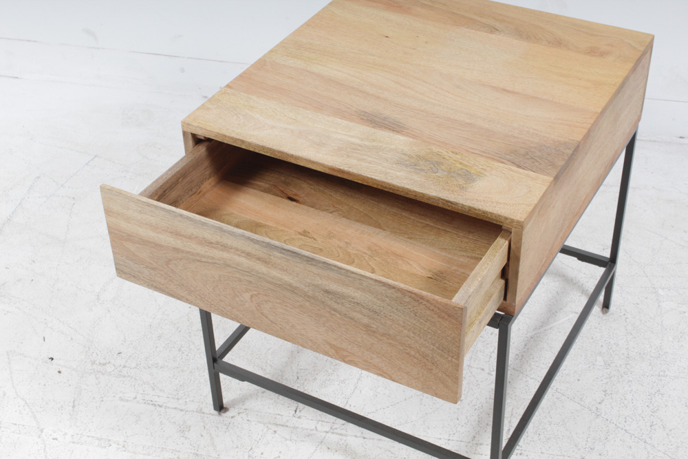 West Elm Mango Wood Side Table