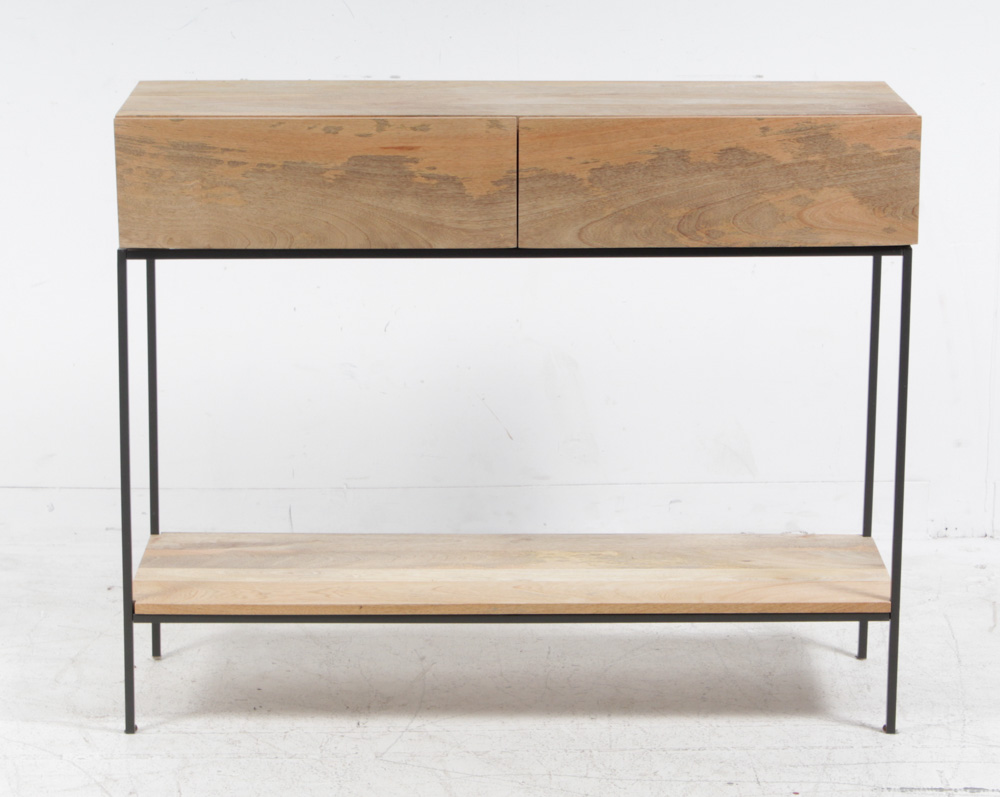 West Elm Mango Wood Console Table