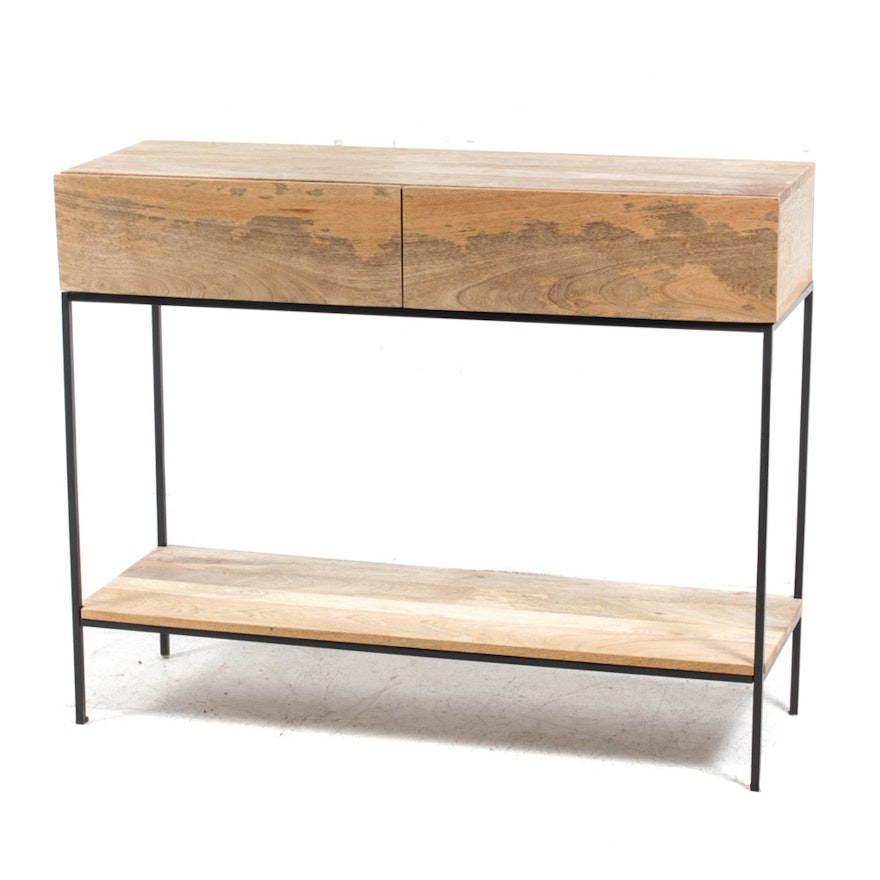 West Elm Mango Wood Console Table