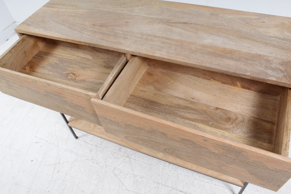 West Elm Mango Wood Console Table