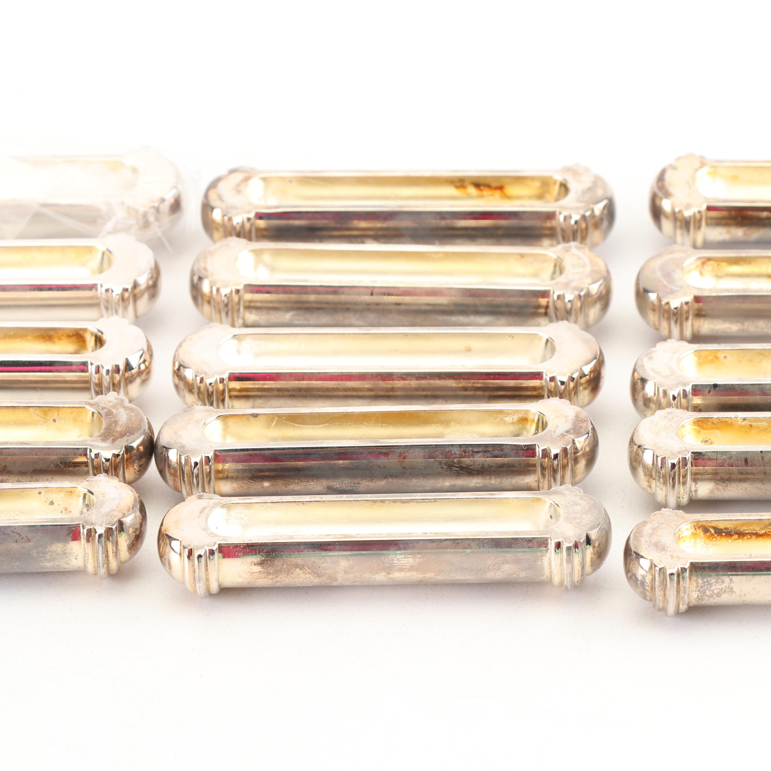 Ercuis Saint Hilaire Collection Silver Plate Knife Rest Sets