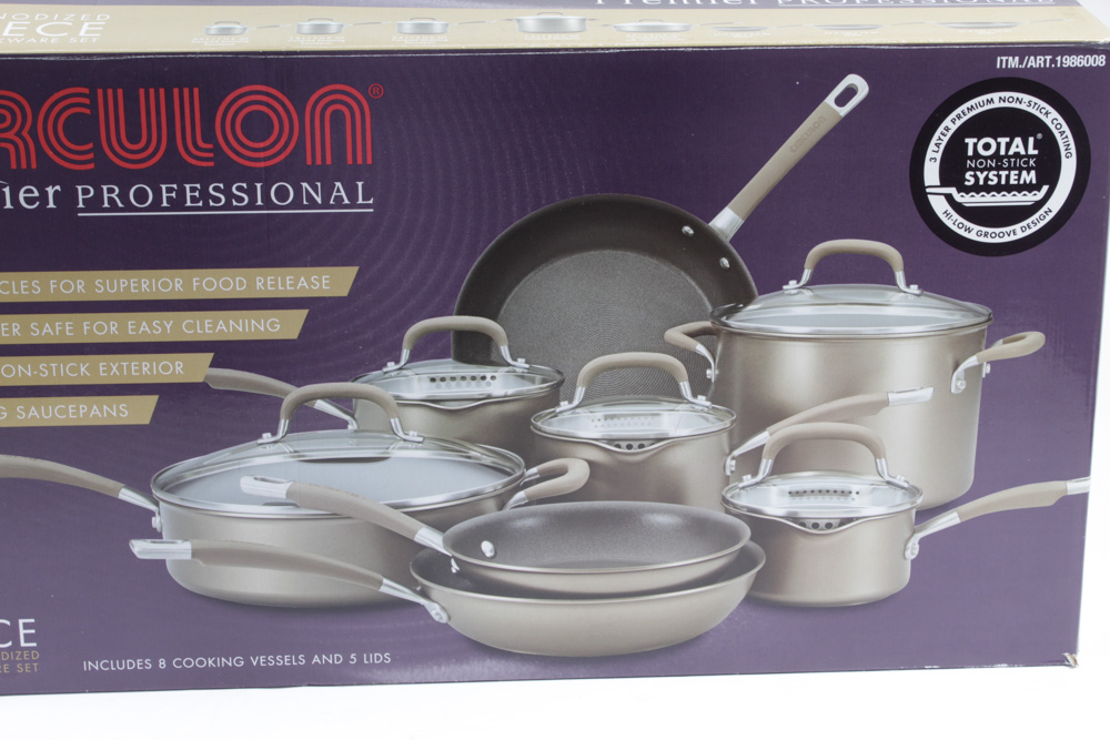 Circulon "Premier Professional" 13-Piece Hard-Anodized Cookware Set