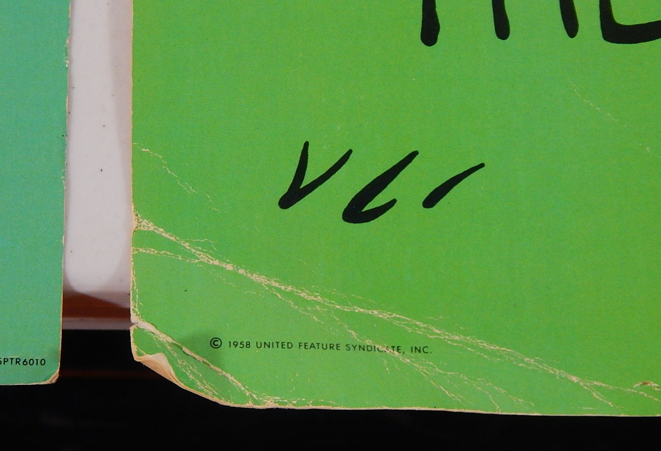 Vintage 1958 Hallmark Cardstock Charlie Brown and Snoopy Posters