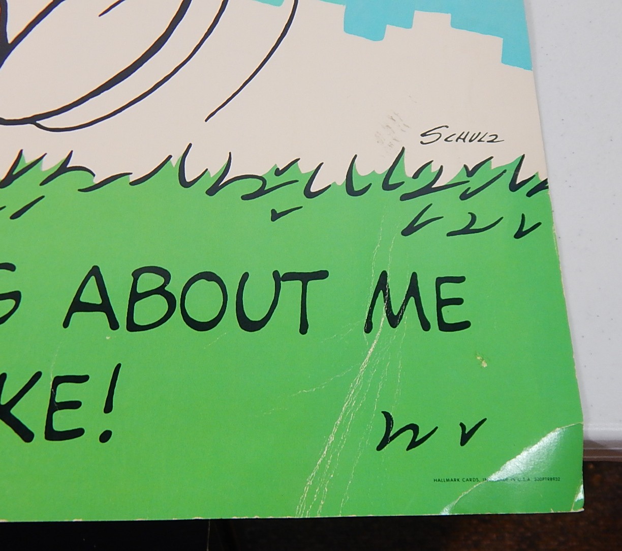 Vintage 1958 Hallmark Cardstock Charlie Brown and Snoopy Posters