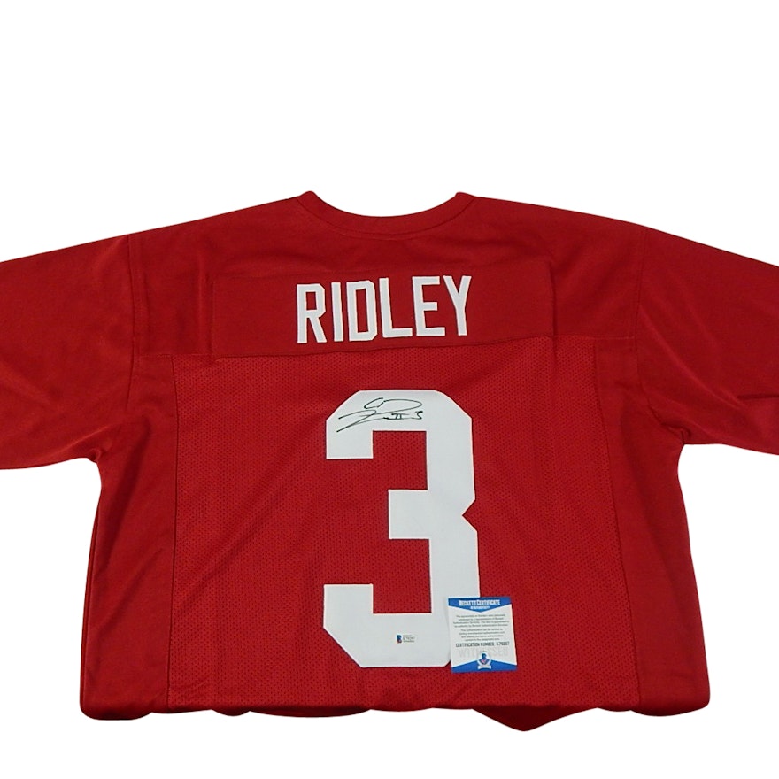 Alabama Calvin Ridley #3 Signed Football Jersey - Beckett Certification and COA