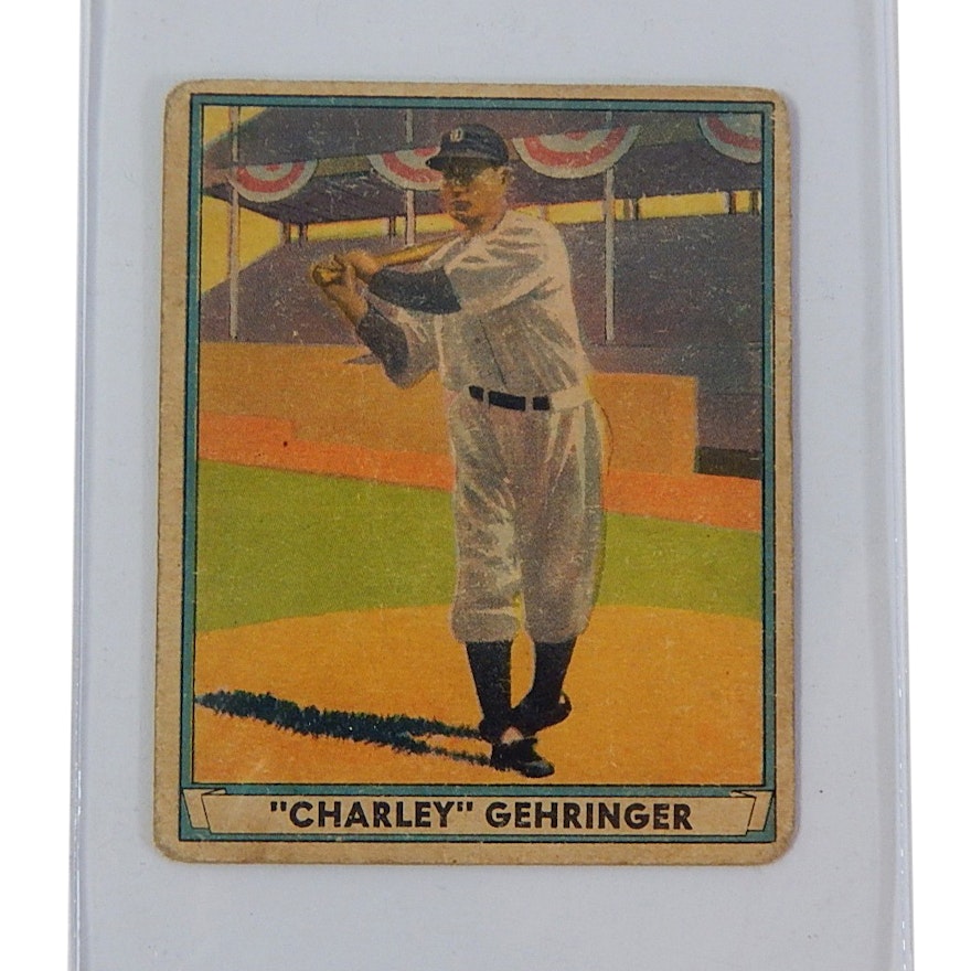 1941 Play Ball HOF Charley Gehringer #19 Baseball Card