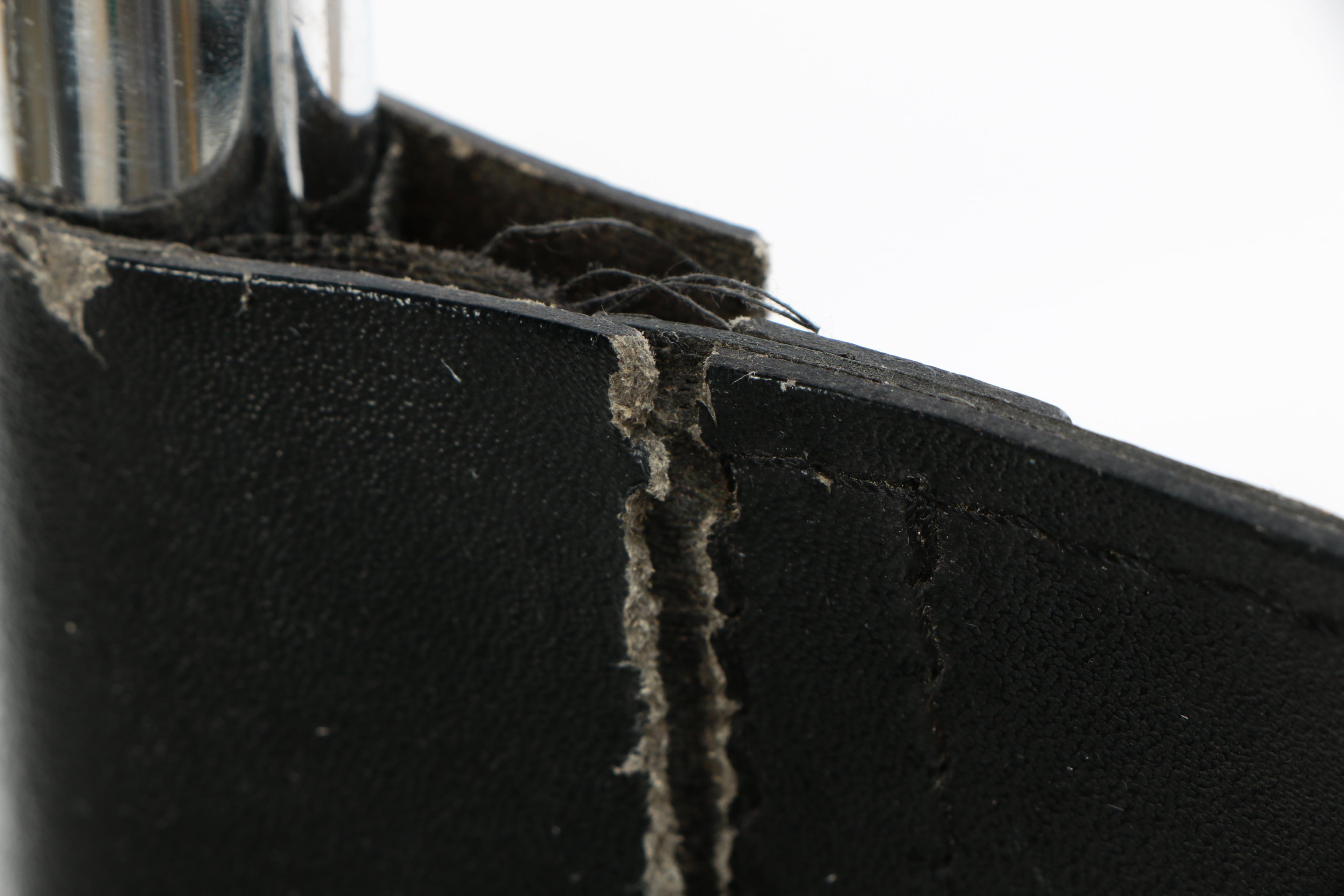 Bauhaus Style Leather Sling Metal Cantilever Armchairs, 20th Century