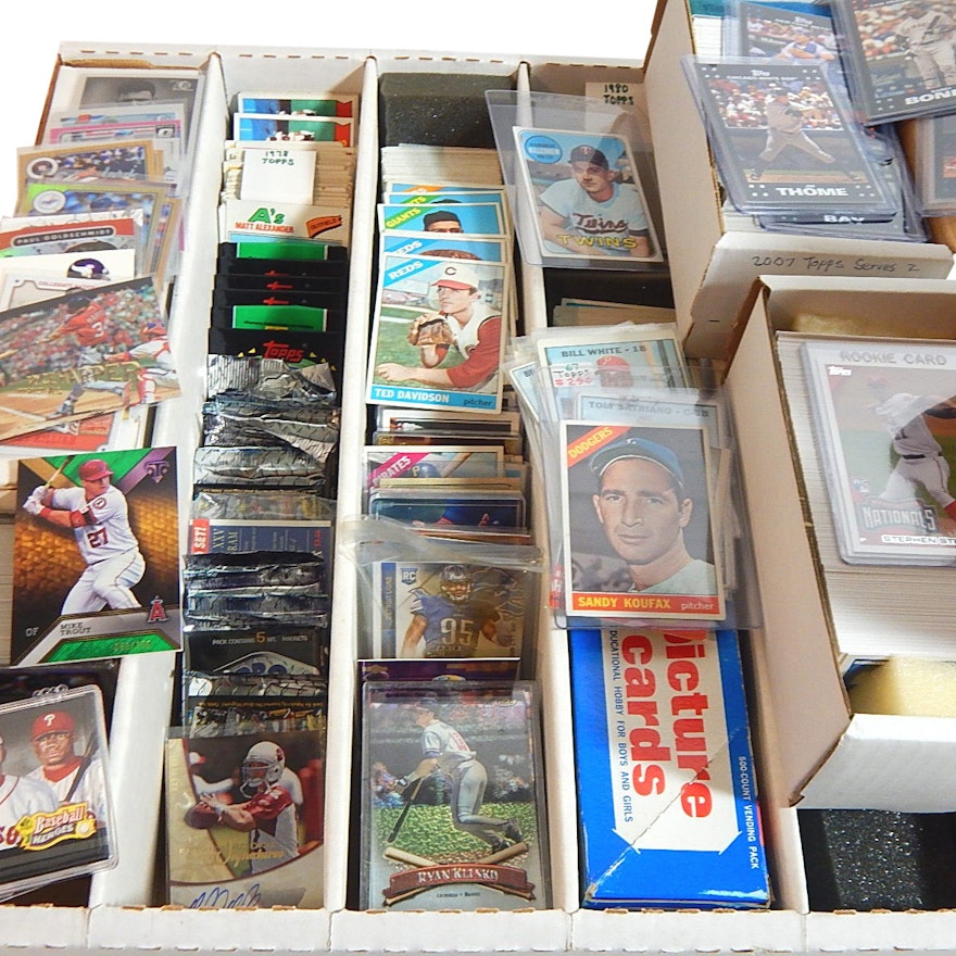 Large Sports Cards Collection from 1960s to 2000s