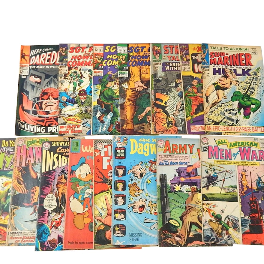 Silver Age Marvel, DC Comics, and Dell Comic Books with Sub-Mariner
