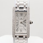 Lorex 14K White Gold Quartz Wristwatch With Diamond