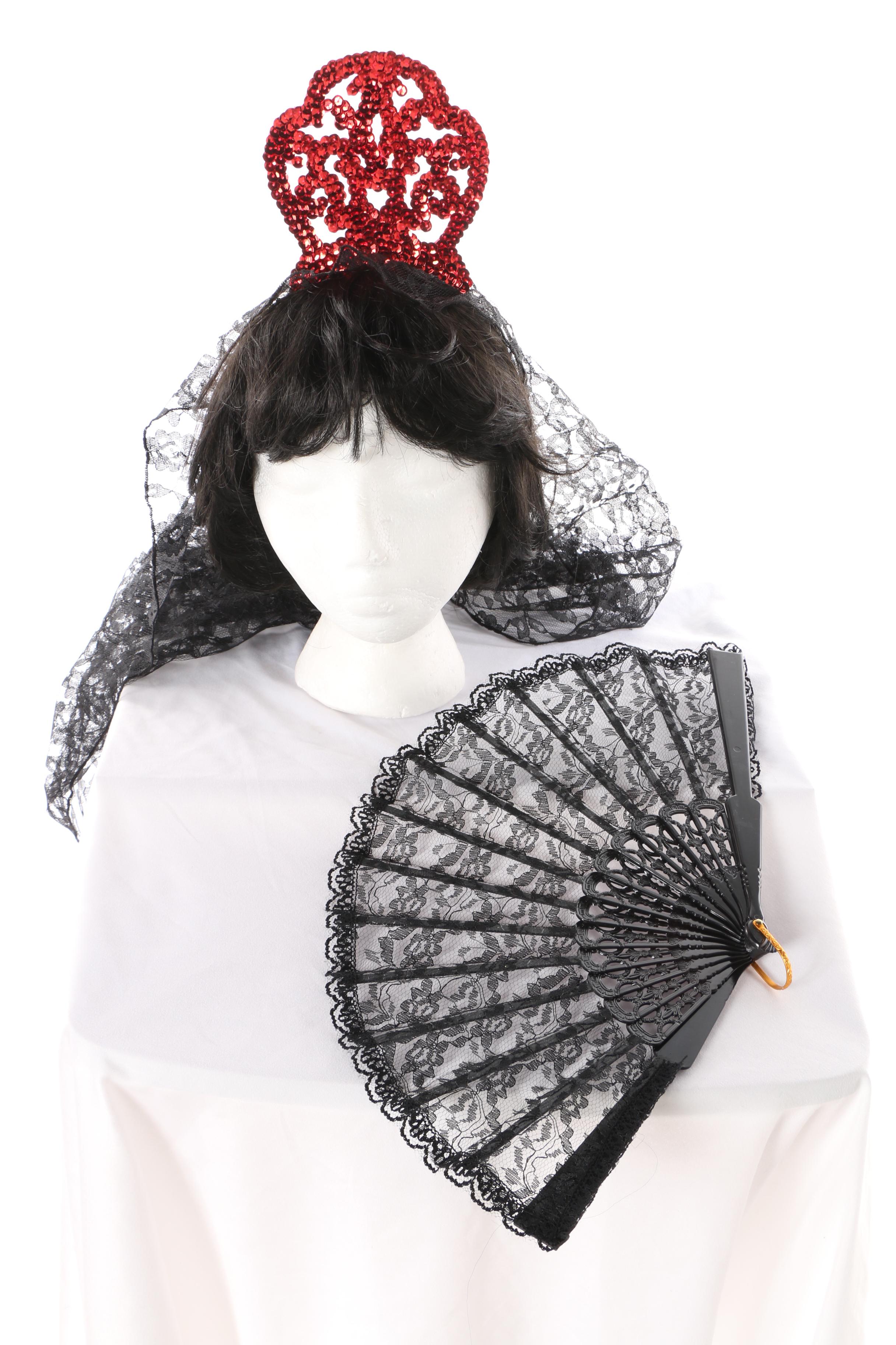 InCharacter "Senorita" Costume Set and "Renaissance Man" Black Wig